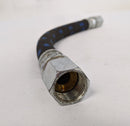 Used Parker 14"  214HT-10 Air Comp. Discharge Line Hose w/ Swivel End Fittings (9398349136188)
