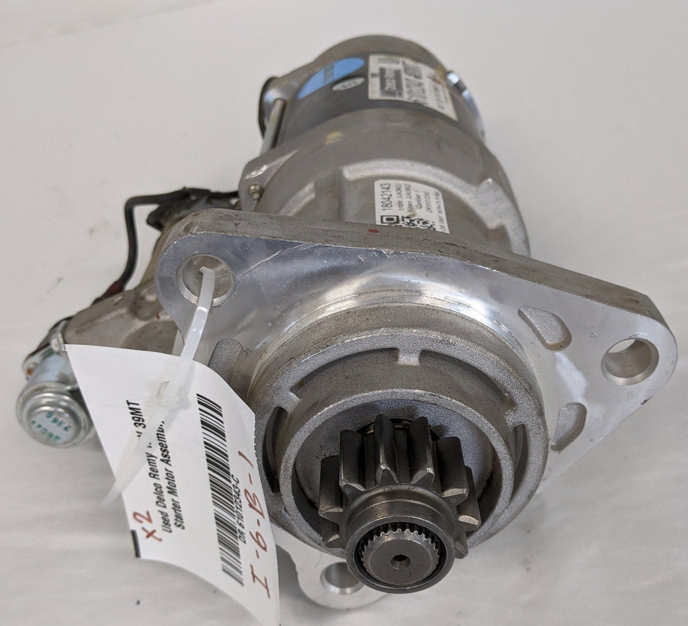 Used Delco Remy 12V 39MT Starter Motor Assembly - P/N 61012343