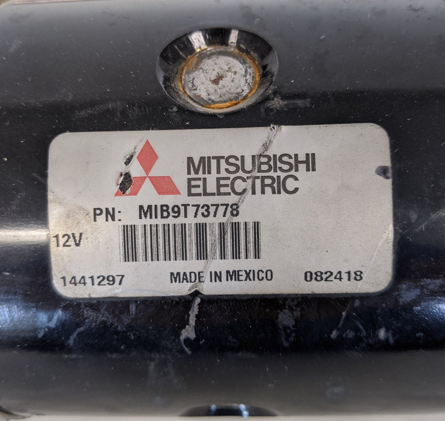 Used Mitsubishi Cummins ISX12N 105P 12 V Starter Motor - P/N 9T73778 (9623473455420)