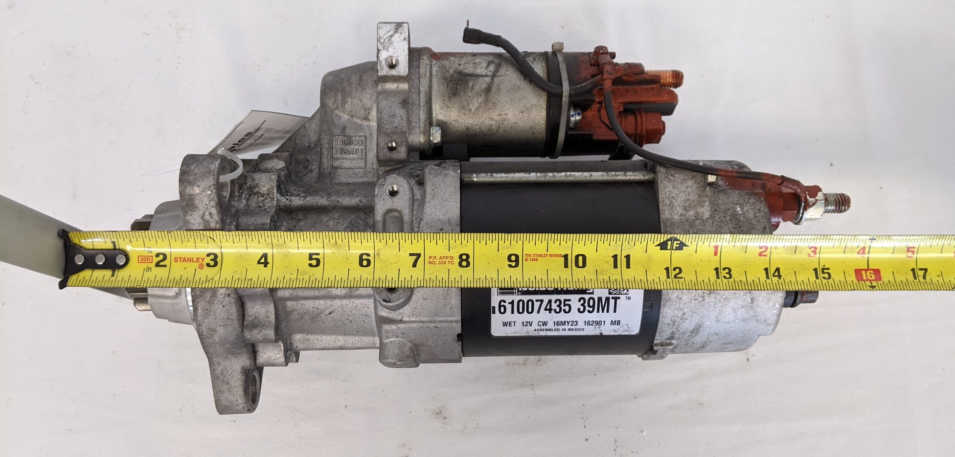 Used Delco Remy 39MT Over Crank Protection & IMS Starter Motor - P/N DR 61007435 (9629383852348)