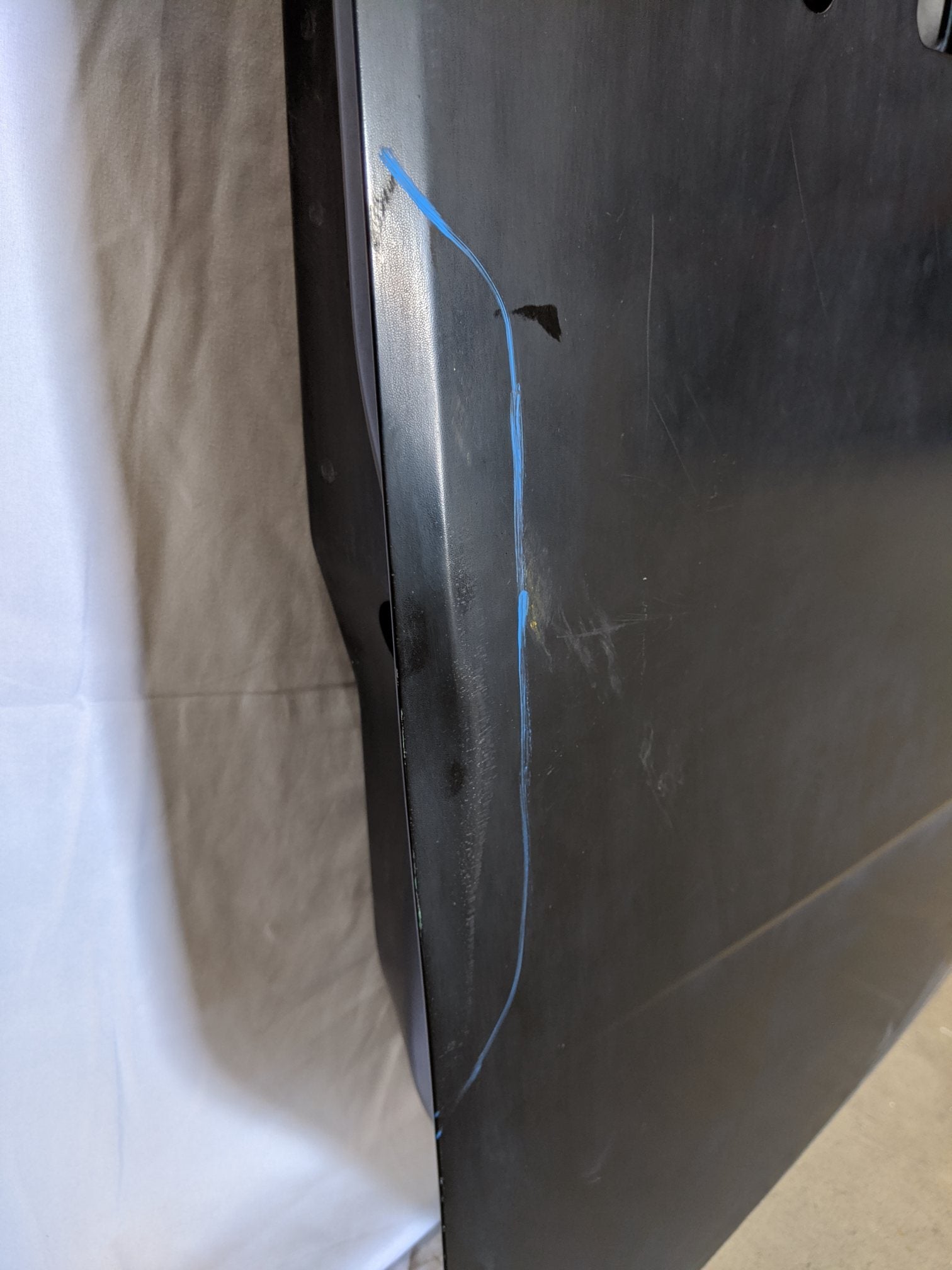 Damaged Western Star 47X  or 49x LH Door Shell - P/N  A18-72521-000 (9648979018044)