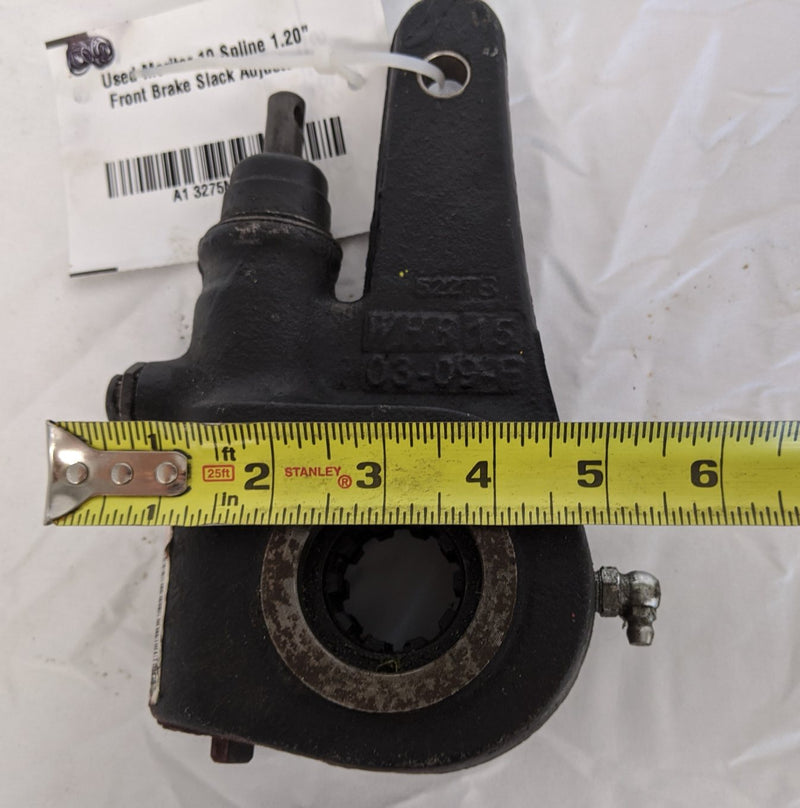 Used Meritor 10 Spline 1.20" Front Brake Slack Adjuster - P/N TDA A13275M1183 (9692283306300)