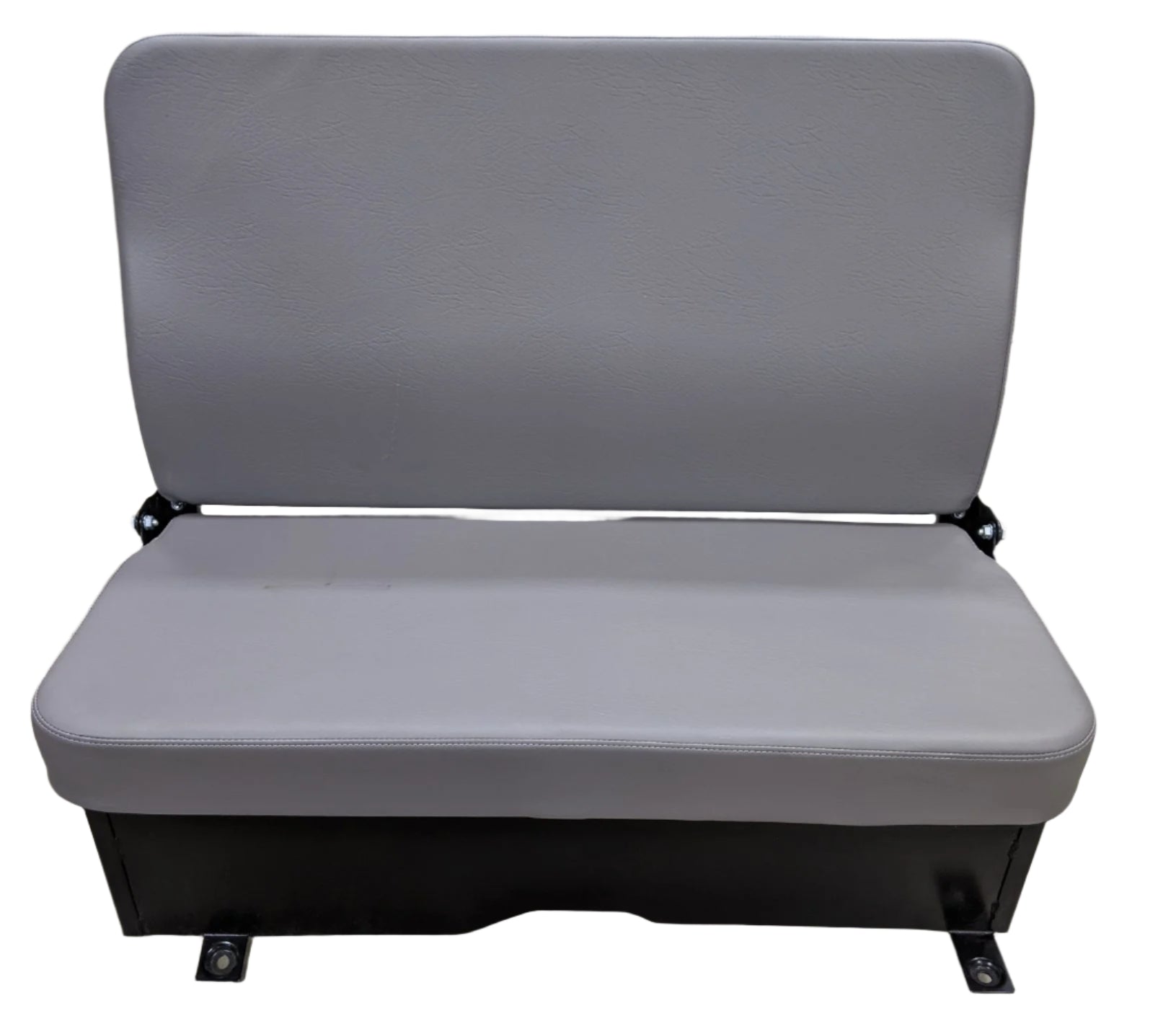 Damaged Freightliner M2 Opal Gray TB Cutout 2-Man Bench Seat - P/N C27-00121-009 (9849302024508)