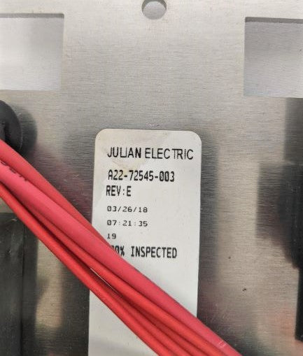 Julian PHVAC Electric Center Harness w/o Separator - P/N  A22-72545-003 (9562594640188)