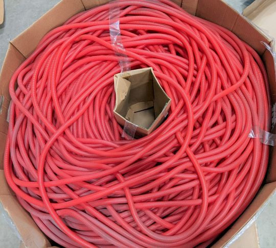 FTL 0.59" (15 mm) Red Flexible  Nylon Conduit Sold / 10 ft. - P/N  48-25360-015 (8287592939836)