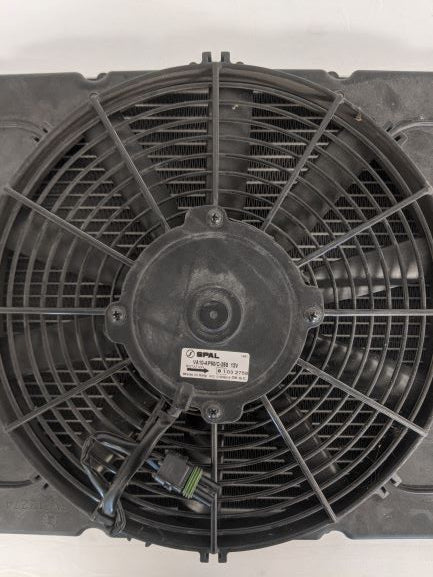 Damaged Evans A/C Condenser with SPAL 12V Fan - 22-62285-000 (9607404388668)