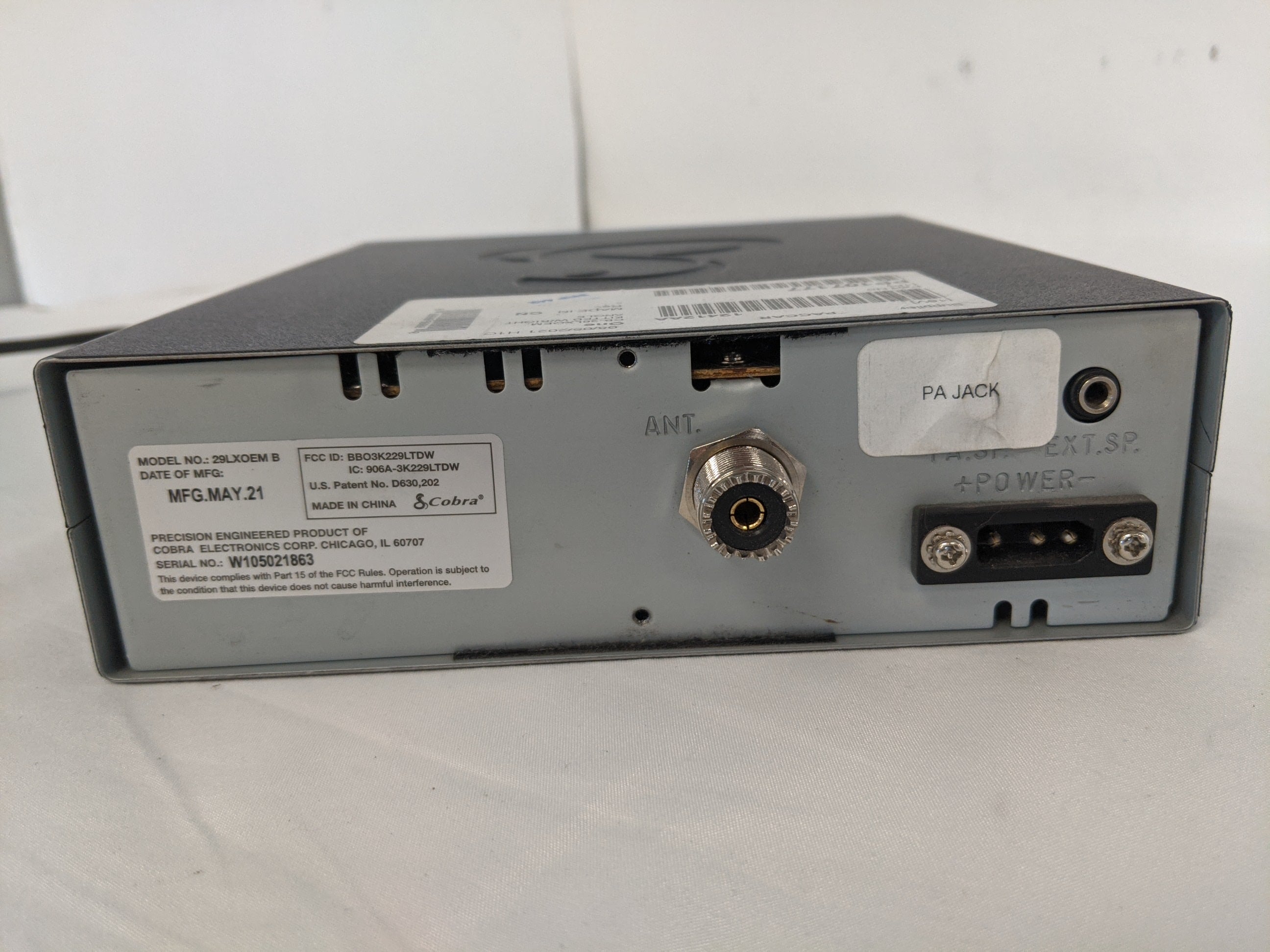Pana Pacific CB-29LX Cobra Radio Transmitter Assy - P/N: PSO