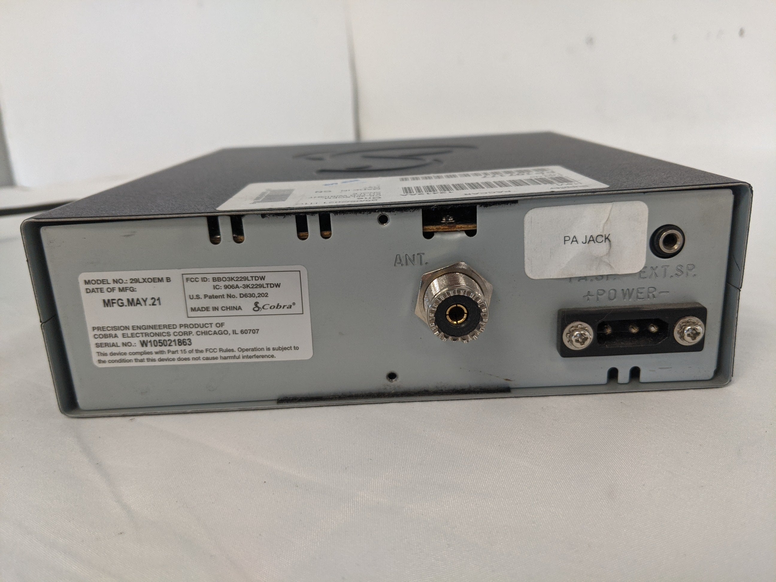 Pana Pacific CB-29LX Cobra Radio Transmitter Assy - P/N: PSO 29LX, PP107177 (8757186658620)