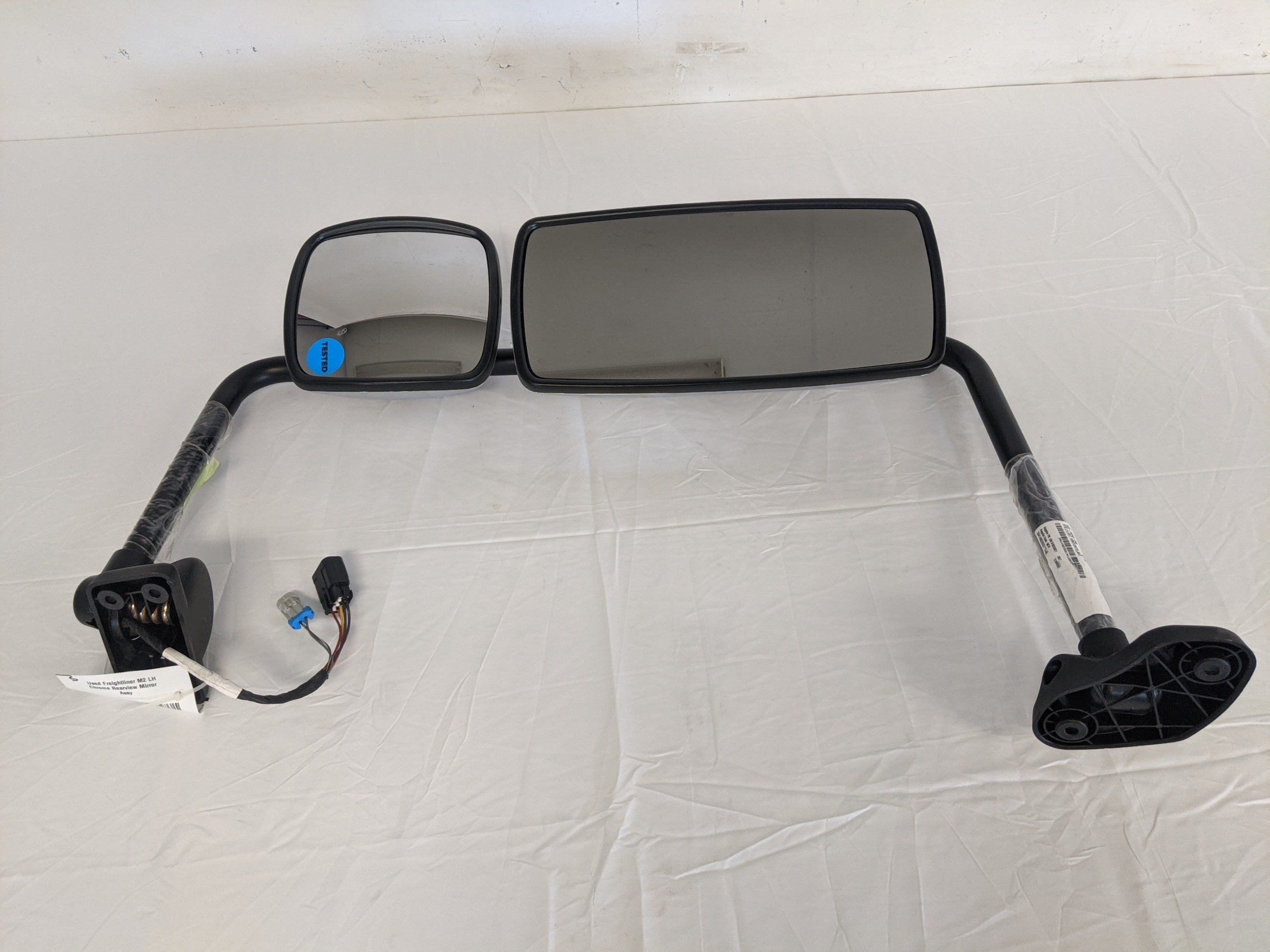 Used Freightliner M2 LH Chrome Rearview Mirror Assy - P/N  A22-74243-048 (8107009442108)