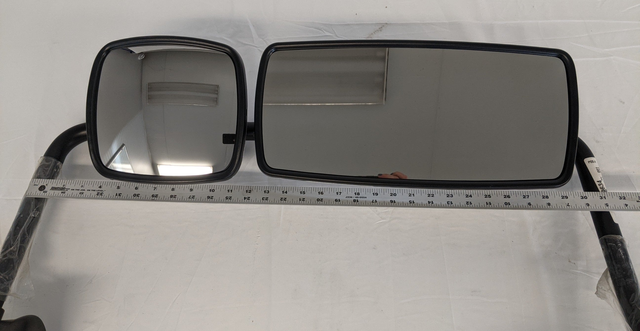 Damaged Freightliner M2 LH Manual Heated Chrome Mirror - P/N  A22-74243-032 (8336619503932)