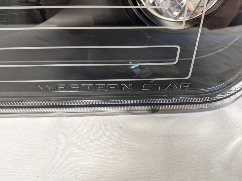 Used Western Star LH  Heated Amber LED Headlamp - P/N: A66-22327-006 (8343943643452)