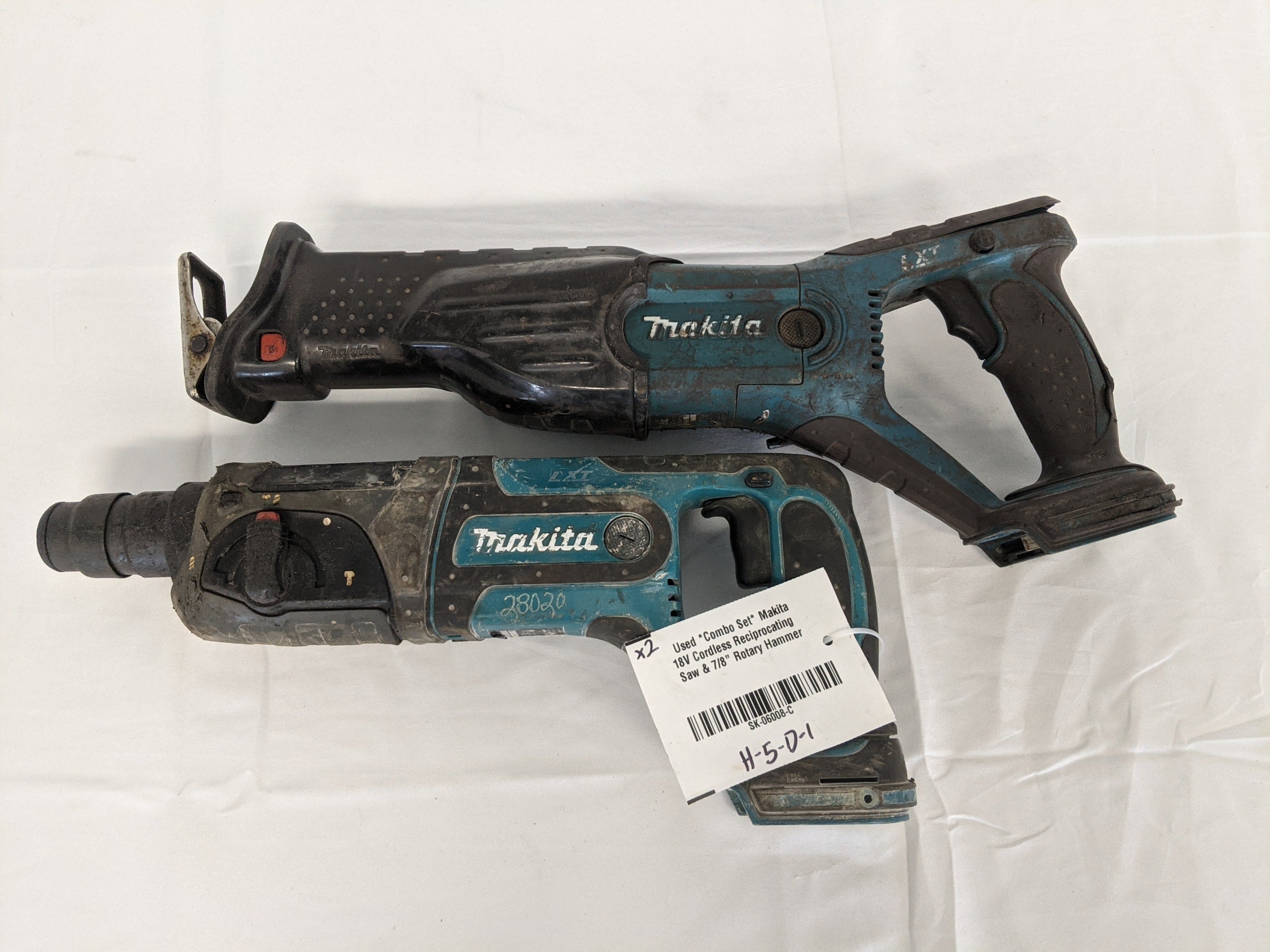 Used *Combo Set* Makita 18V Cordless Reciprocating Saw & 7/8" Rotary Hammer (8365211746620)