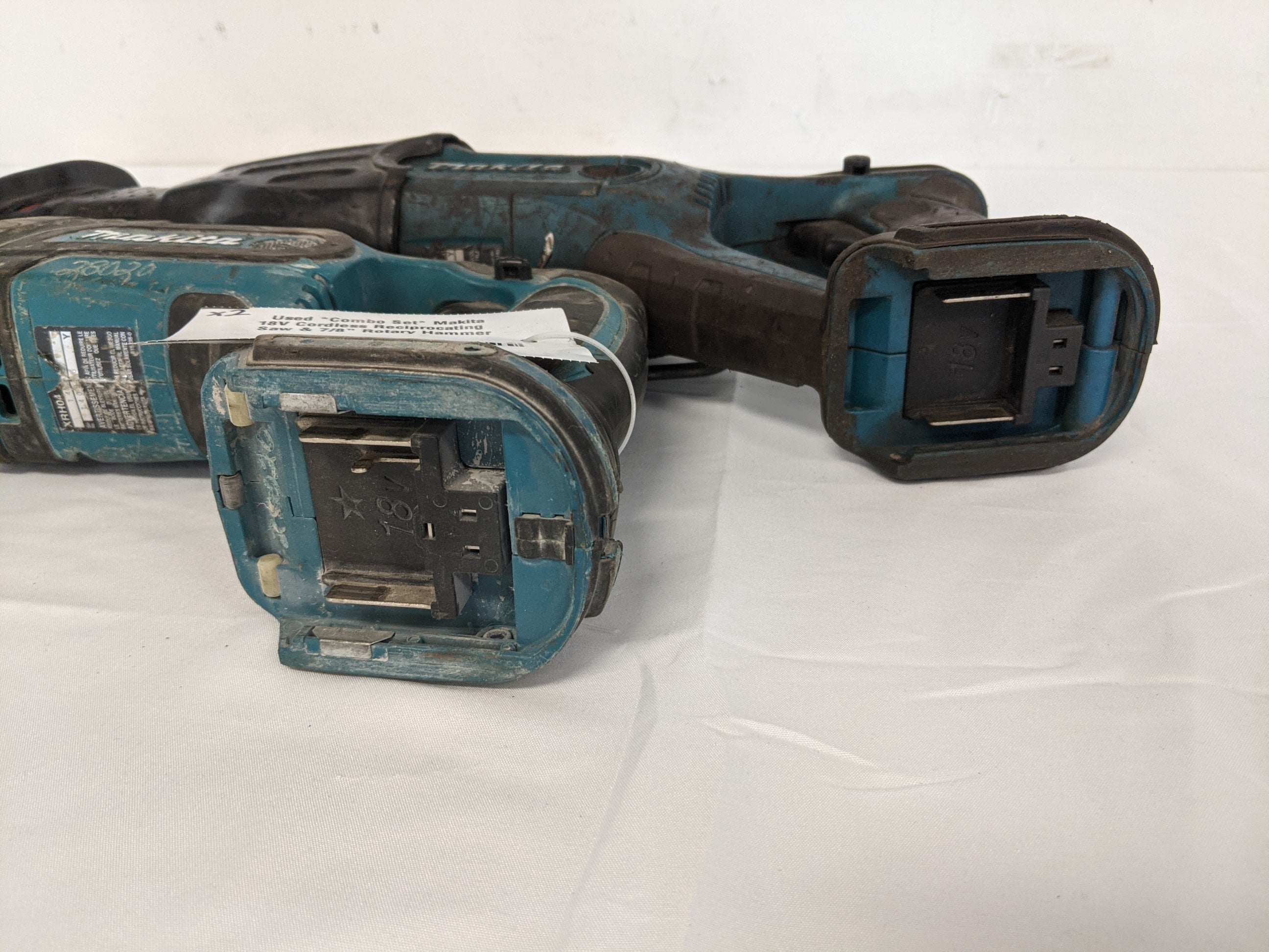 Used *Combo Set* Makita 18V Cordless Reciprocating Saw & 7/8" Rotary Hammer (8365211746620)