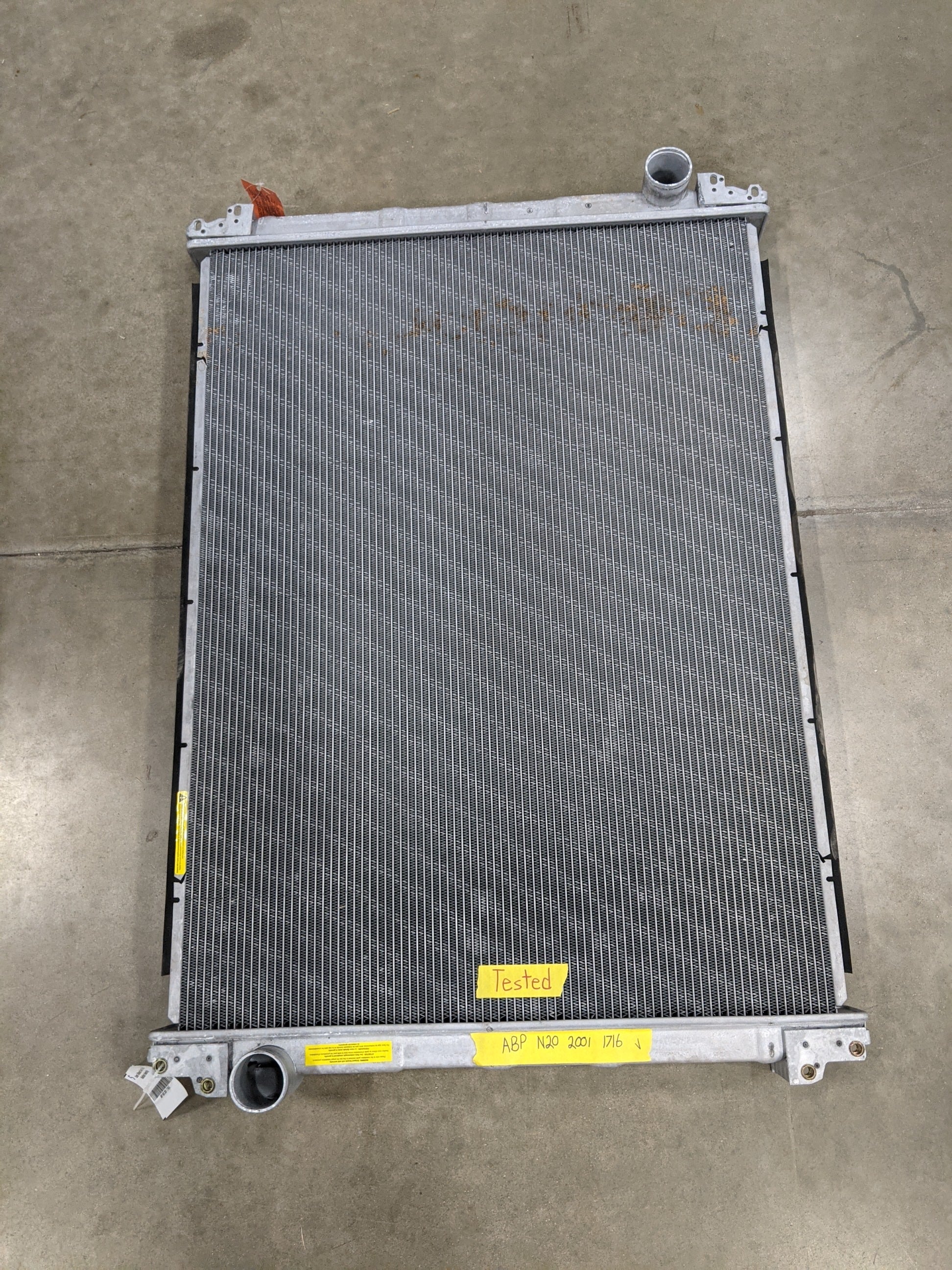 Used Alliance 41¾x31½x2¼ Inch Core & Tank Radiator Assy - P/N  ABP N20 2001 1716 (8434823201084)