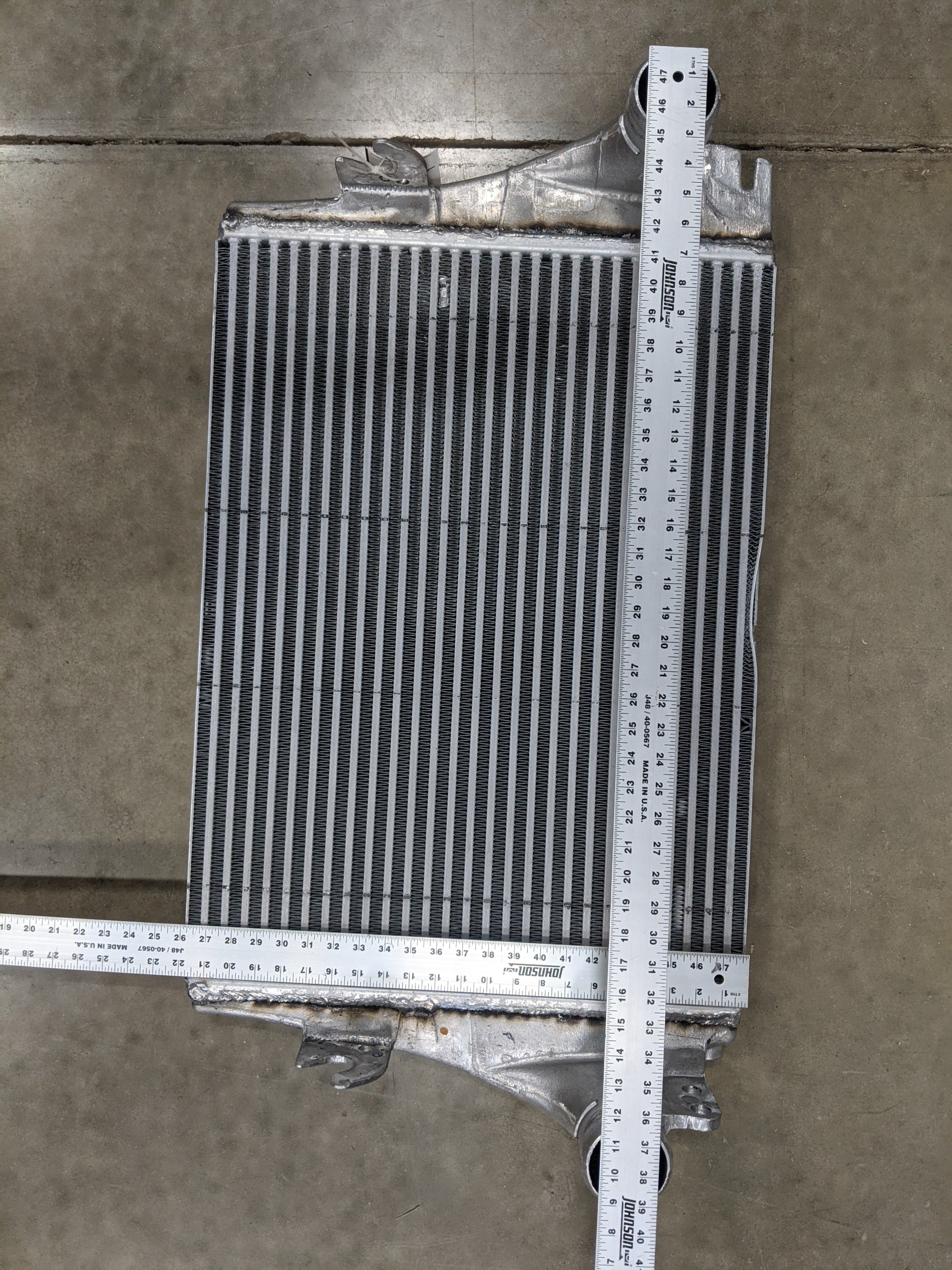 Damaged Freightliner M2 28 5/8" x 21 7/8"  Charge Air Cooler  - P/N  01-32211-000 (8418374091068)