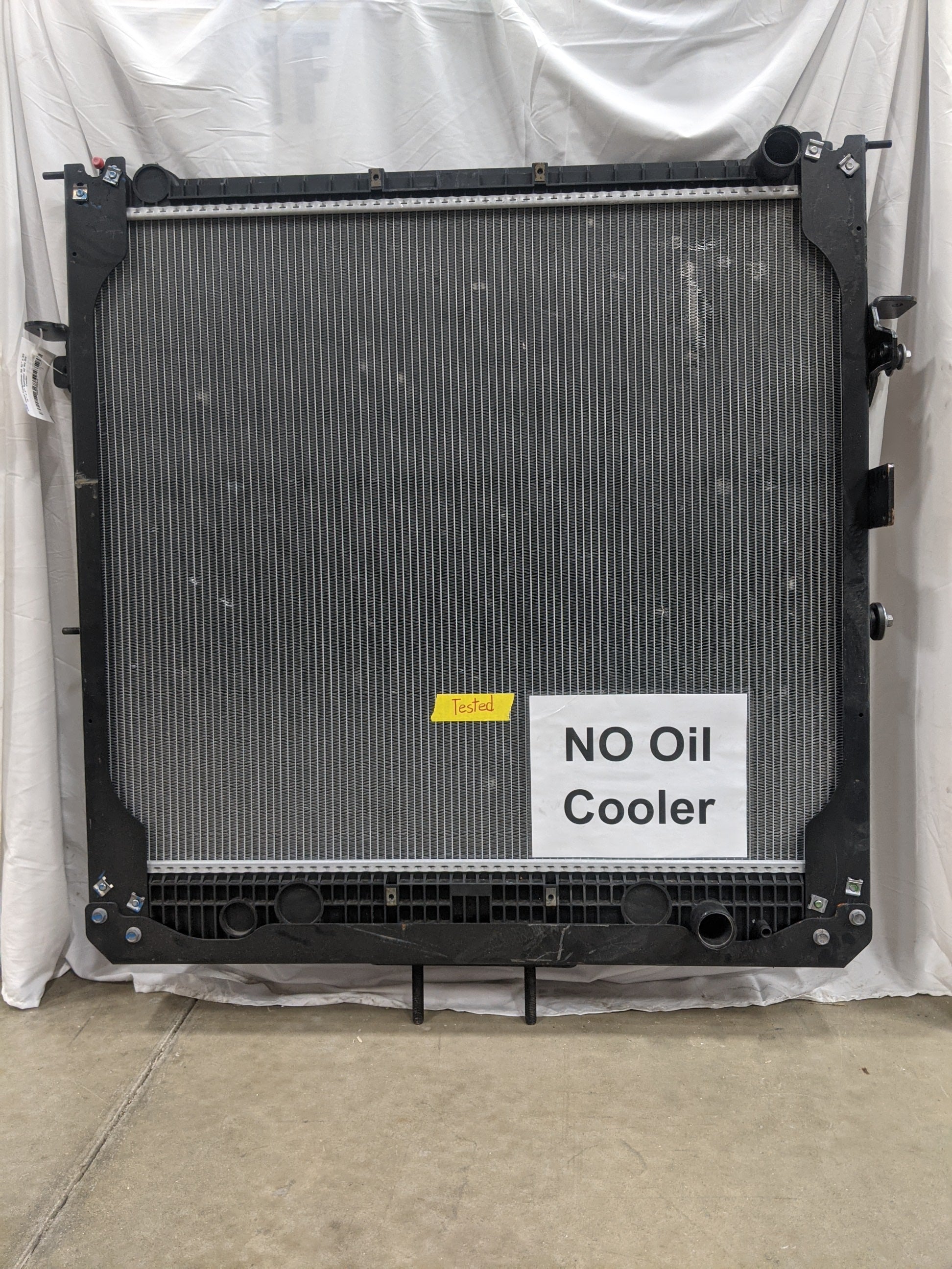 Used Freightliner 38 ¾" x 33 ¼" x 2" Radiator w/ No Oil Cooler - P/N  X2573004 (8804304060732)