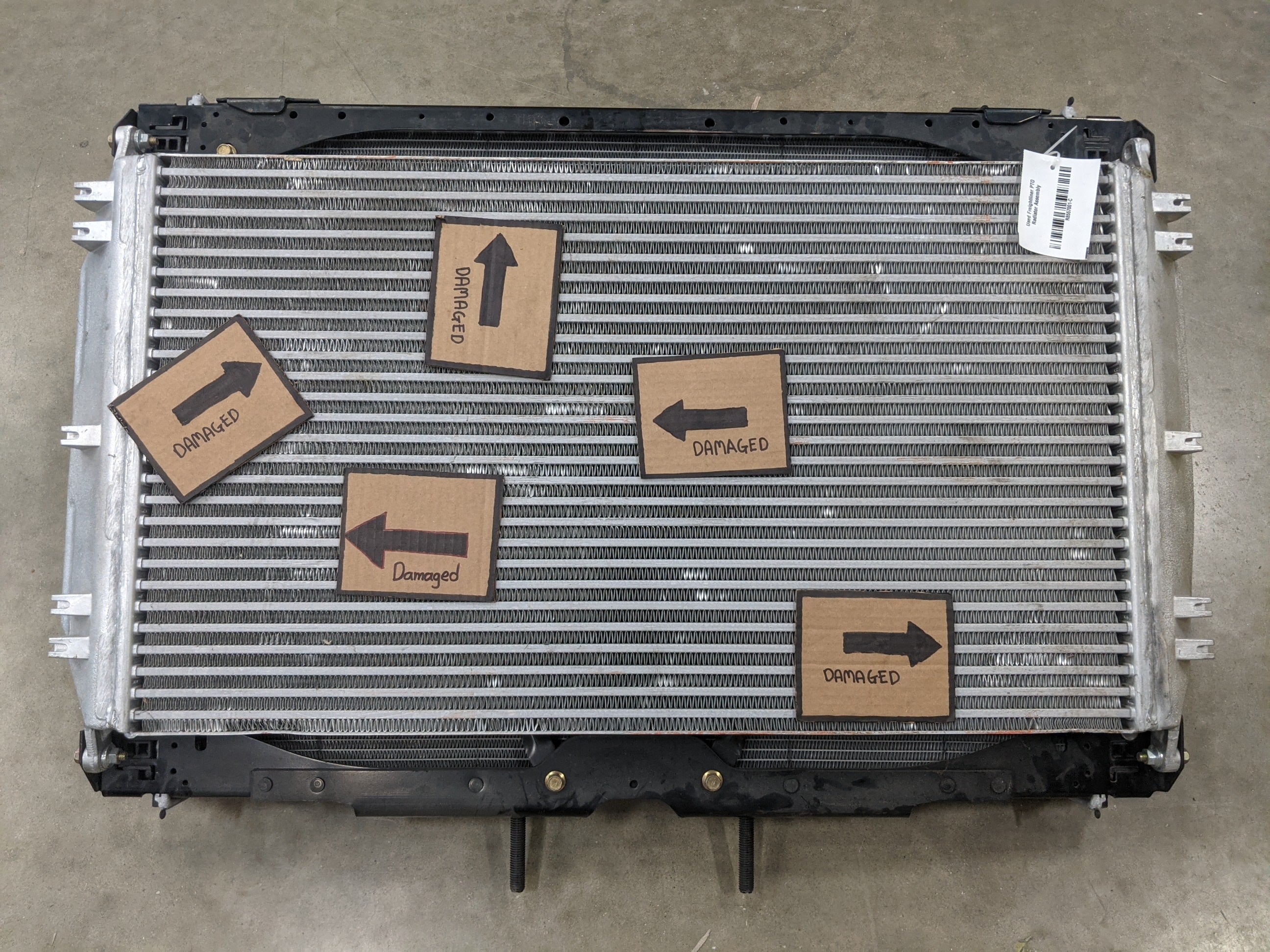 Used Freightliner PTO Radiator - R8557001 & CAC - R8572001 - P/N  A05-25995-002 (8475833139516)