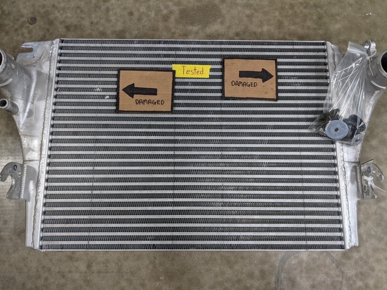 Damaged Freightliner M2 28 ¾" x 21 7/8" Charge Air Cooler - P/N  01-33030-000 (8455900954940)