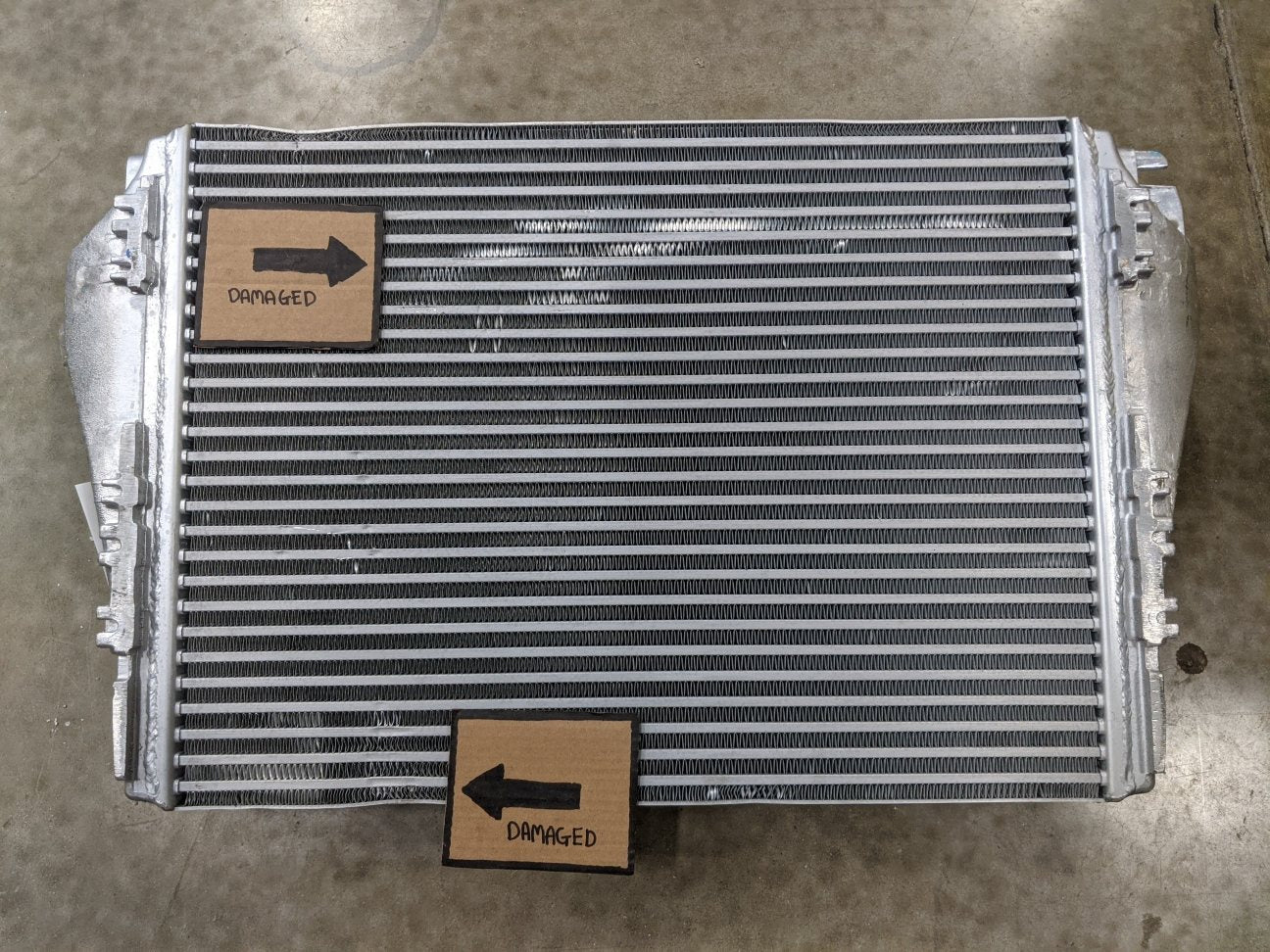 Damaged Freightliner M2 28 ¾" x 21 7/8" Charge Air Cooler - P/N  01-33030-000 (8455900954940)