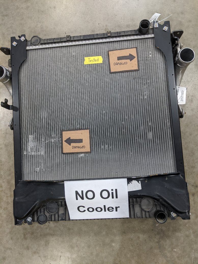 Damaged Freightliner M2 CAC - 01-32211-000 & Radiator Assy - P/N  A05-30693-000 (8475064074556)