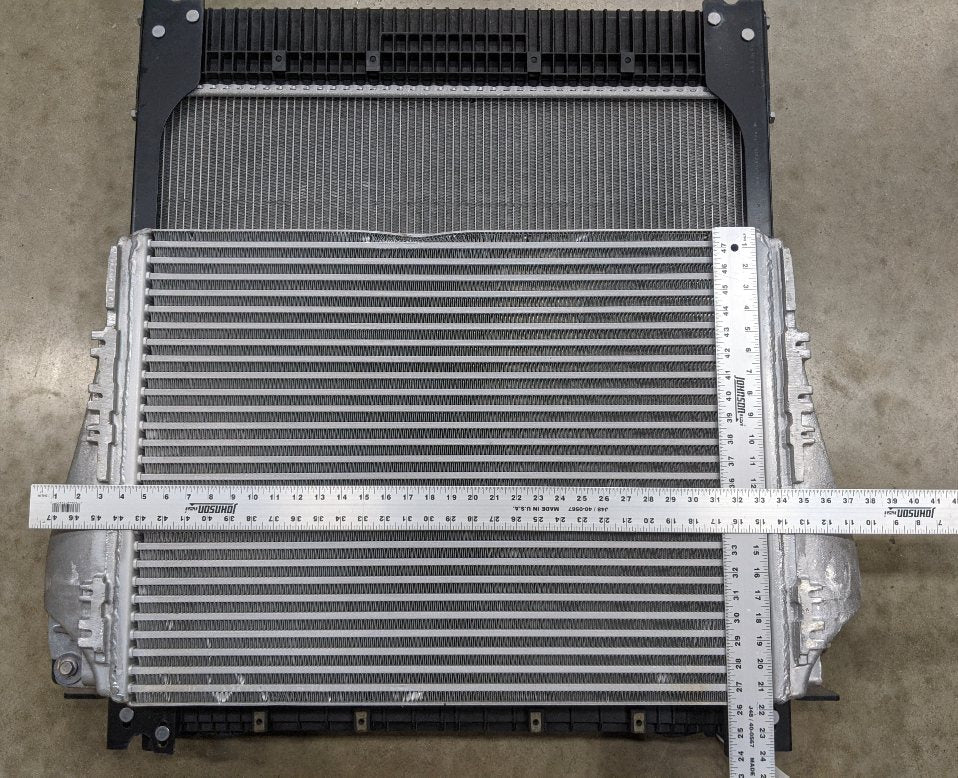 Damaged Freightliner M2 CAC - 01-32211-000 & Radiator Assy - P/N  A05-30693-000 (8475064074556)