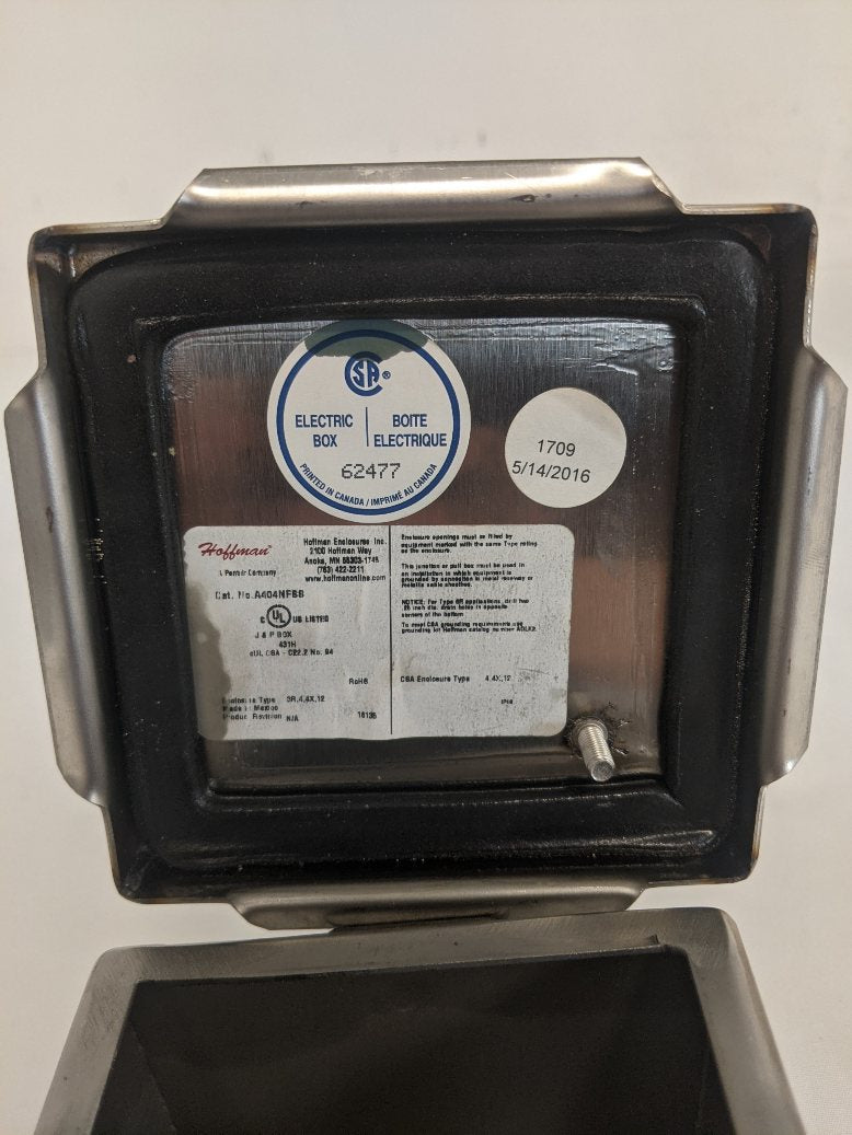 Hoffman 4X Clamp Cover Junction Box - P/N  A404NF88 (8495510257980)