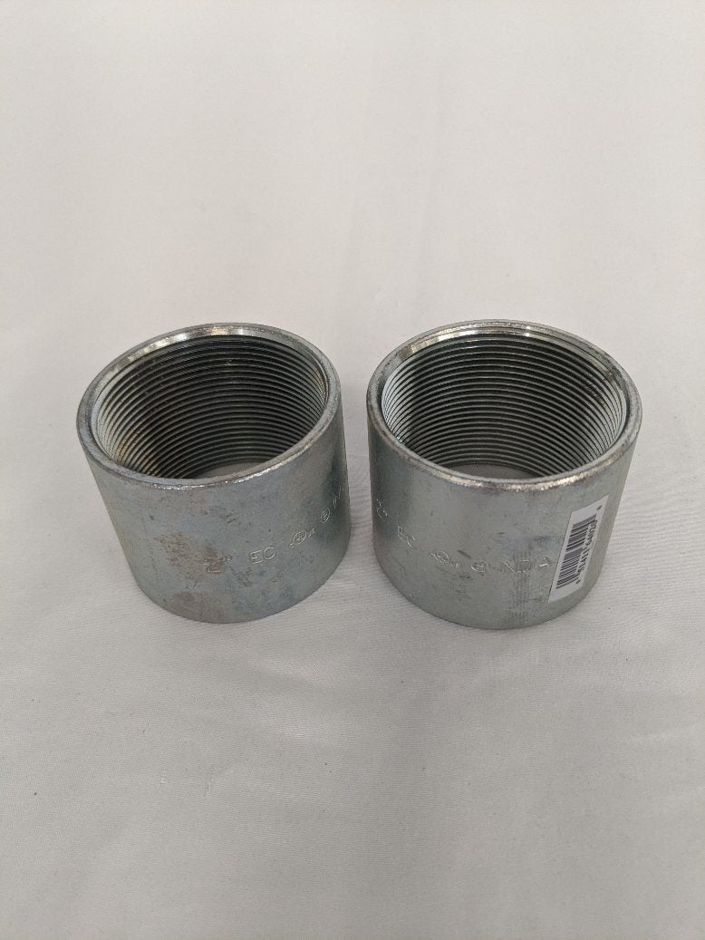 *Set Of 2*  Halex 2" Steel Rigid Coupling - P/N  64020 (8495560687932)