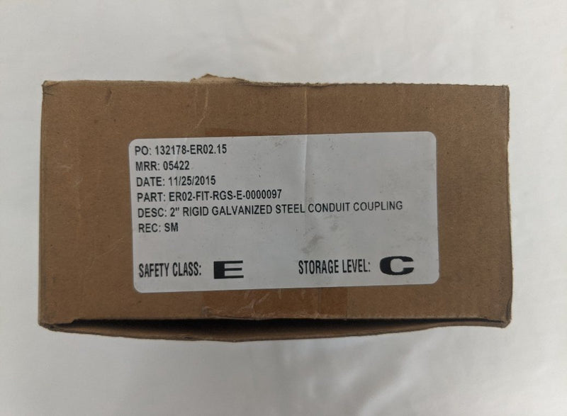 *Set Of 2*  Halex 2" Steel Rigid Coupling - P/N  64020 (8495560687932)