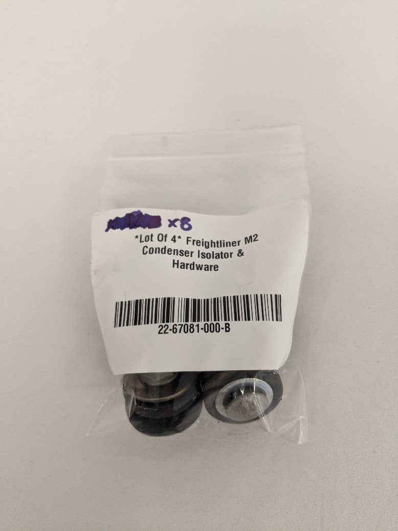 *Lot Of 4* Freightliner M2 Condenser Isolator & Hardware - P/N: 22-67081-000 (8509109731644)
