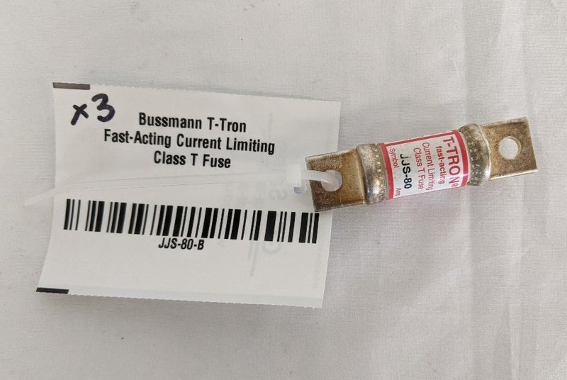 Bussmann T-Tron Fast-Acting Current Limiting Class T Fuse - P/N: JJS-80 (8534334898492)