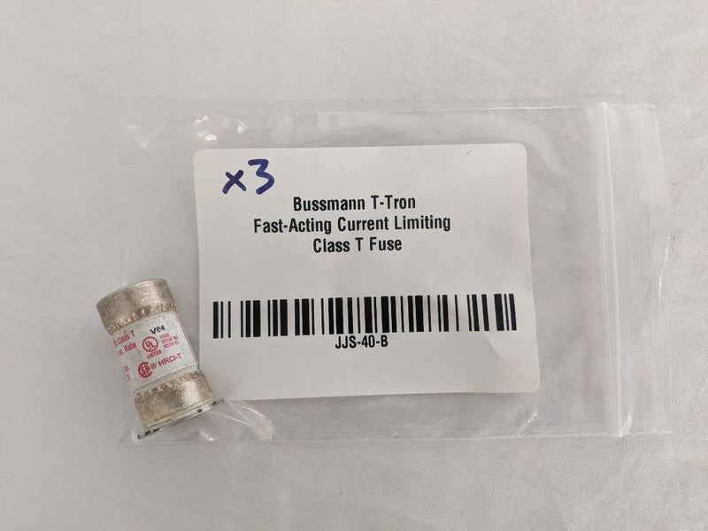 Bussmann T-Tron Fast-Acting Current Limiting Class T Fuse - P/N: JJS-40 (8534334964028)