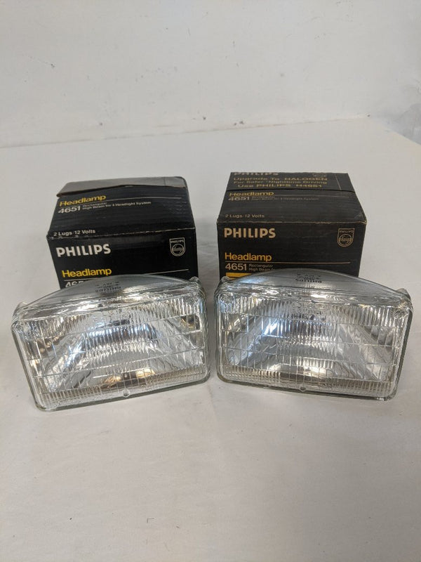 Philips Rectangular High Beam Headlamps (Set of 4)  #4651 (3939637559382)