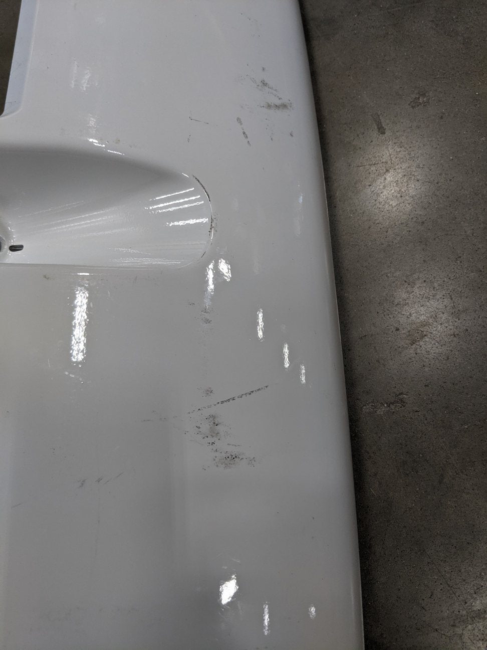 Used Freightliner M2 Reinforced Exterior Painted Sunvisor - P/N  A22-74451-002 (8745316909372)