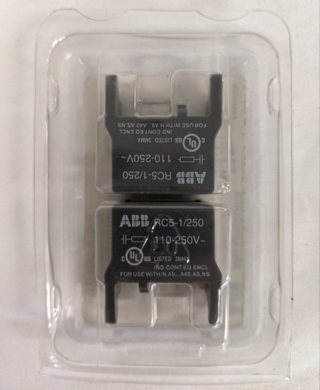 *Set Of 2* ABB RC Circuit Surge Suppressor - P/N  RC5-1/250 (8757214642492)