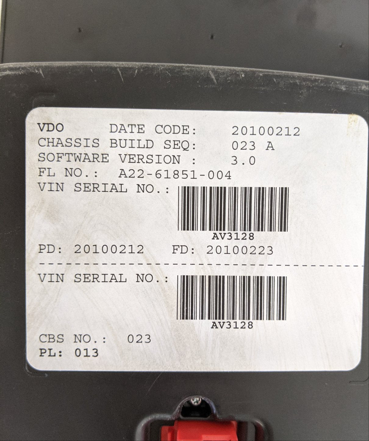 Freightliner Cascadia P3 Dash Instrument Cluster - P/N  A22-61851-004 (8758672163132)