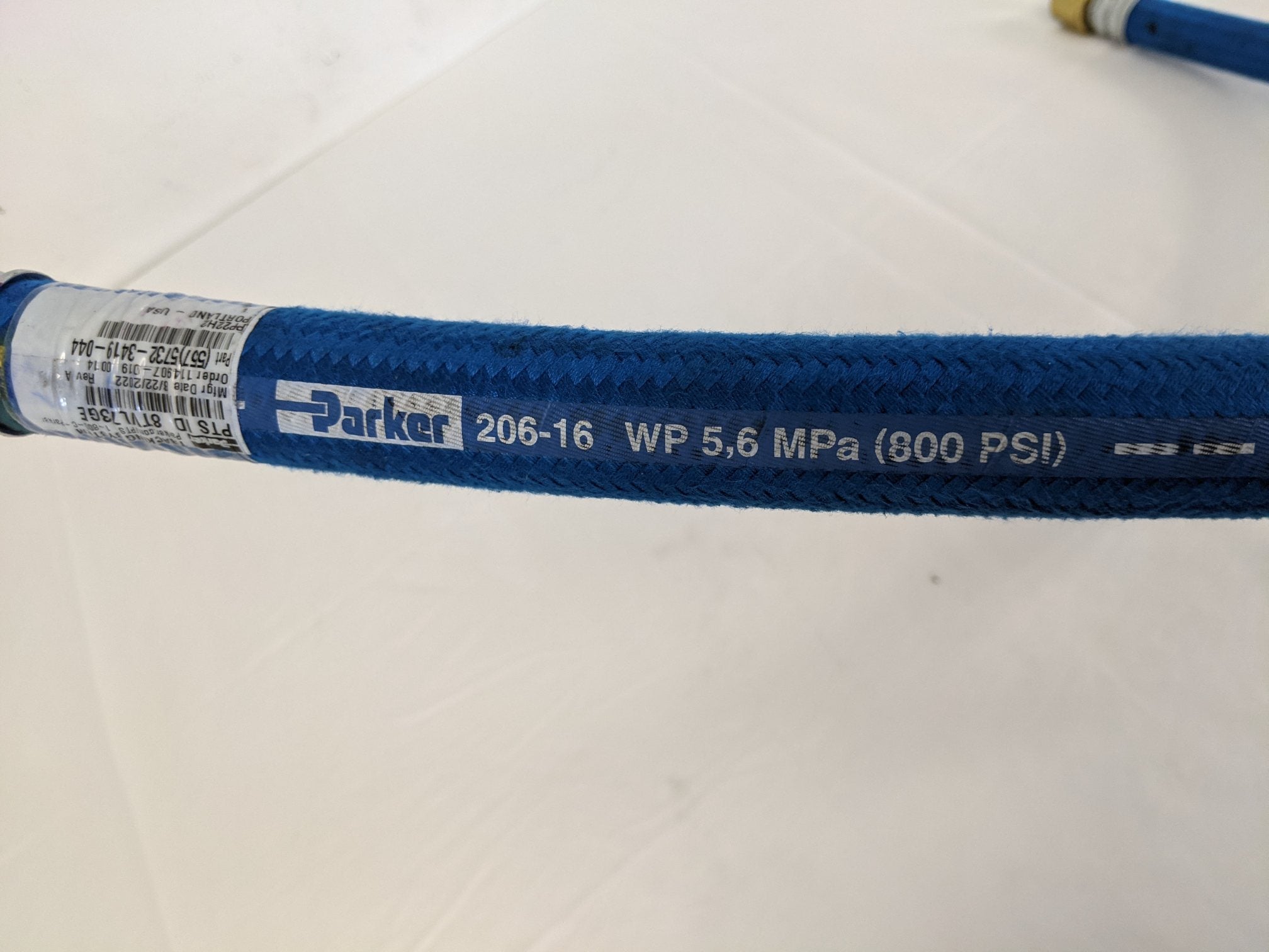 Parker 206-16 PWR STR Pressure Line Hose - P/N  WWS 5732-3419-044 (8708096459068)