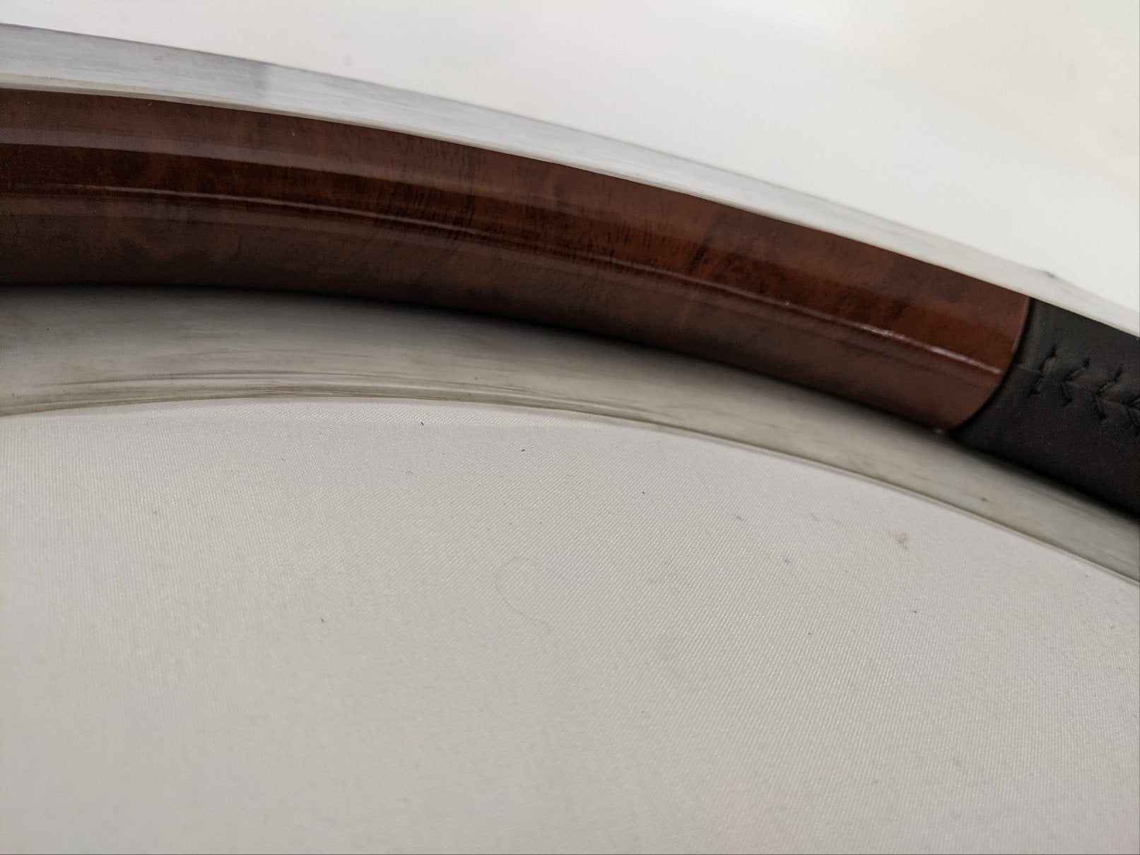 Freightliner 18" Smart Steering Wheel--Woodgrain and Leather - P/N  14-15942-000 (3939491184726)