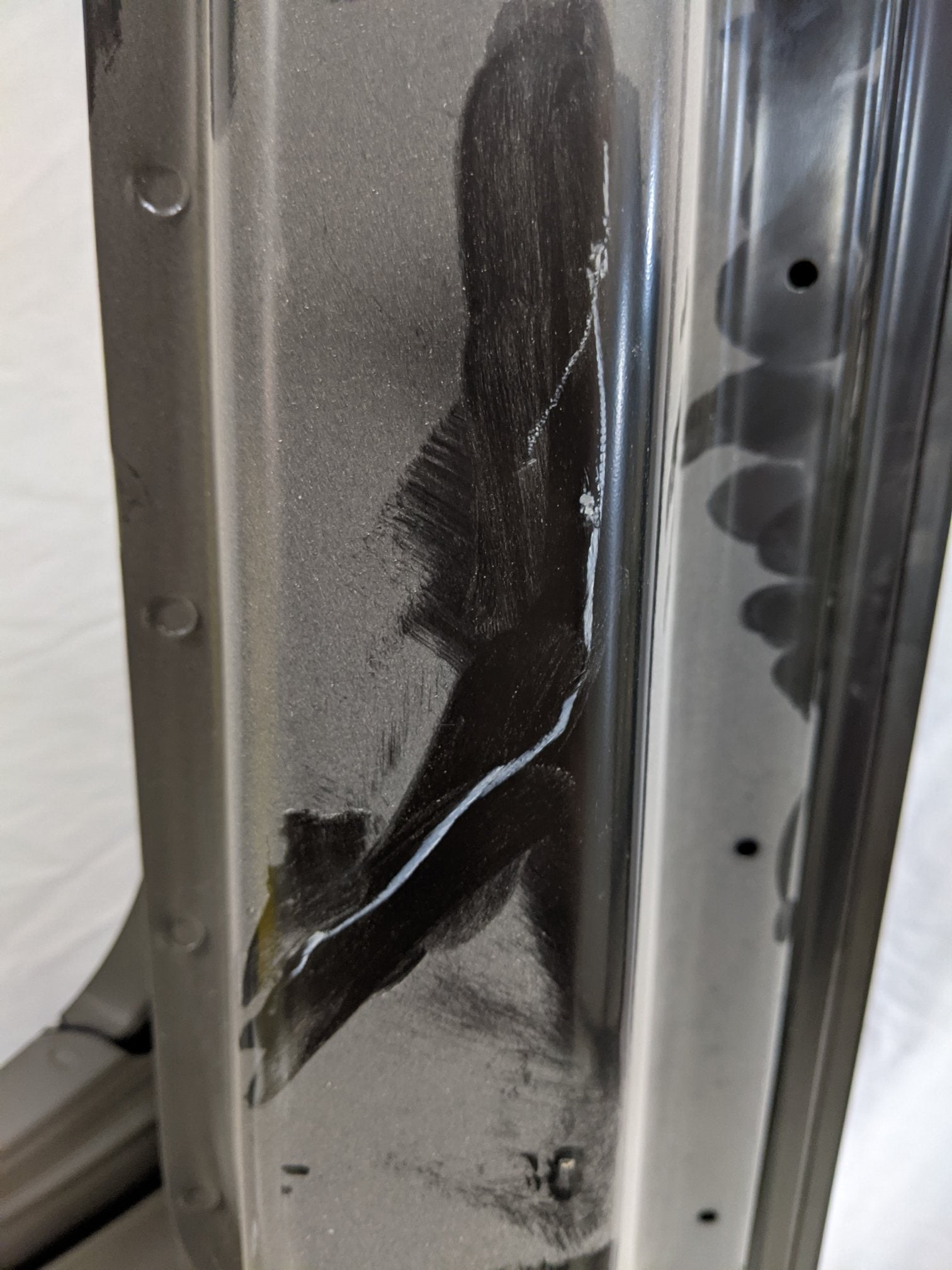 Damaged Western Star 47X, 49x, 57X RH Cab Door Shell - P/N