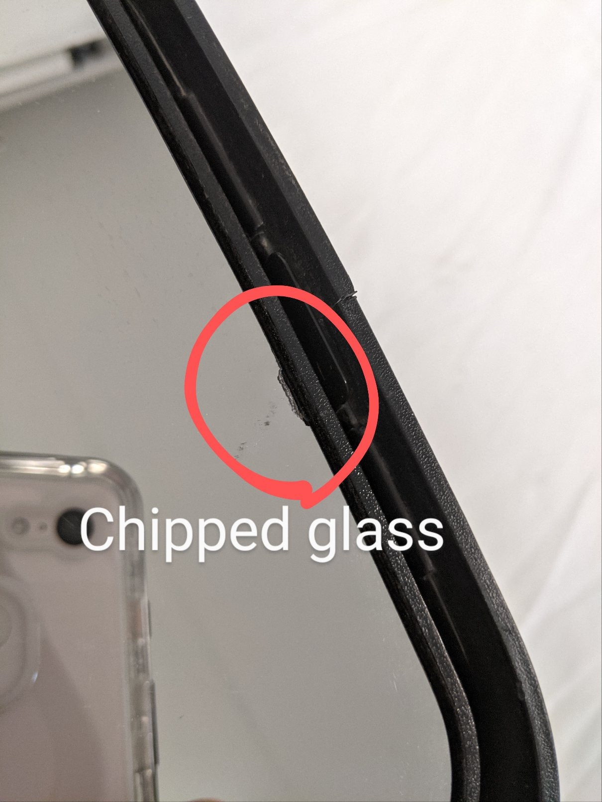 Damaged Freightliner Cascadia P4 LH Black Primary Mirror - P/N  A22-78606-000 (8847911977276)