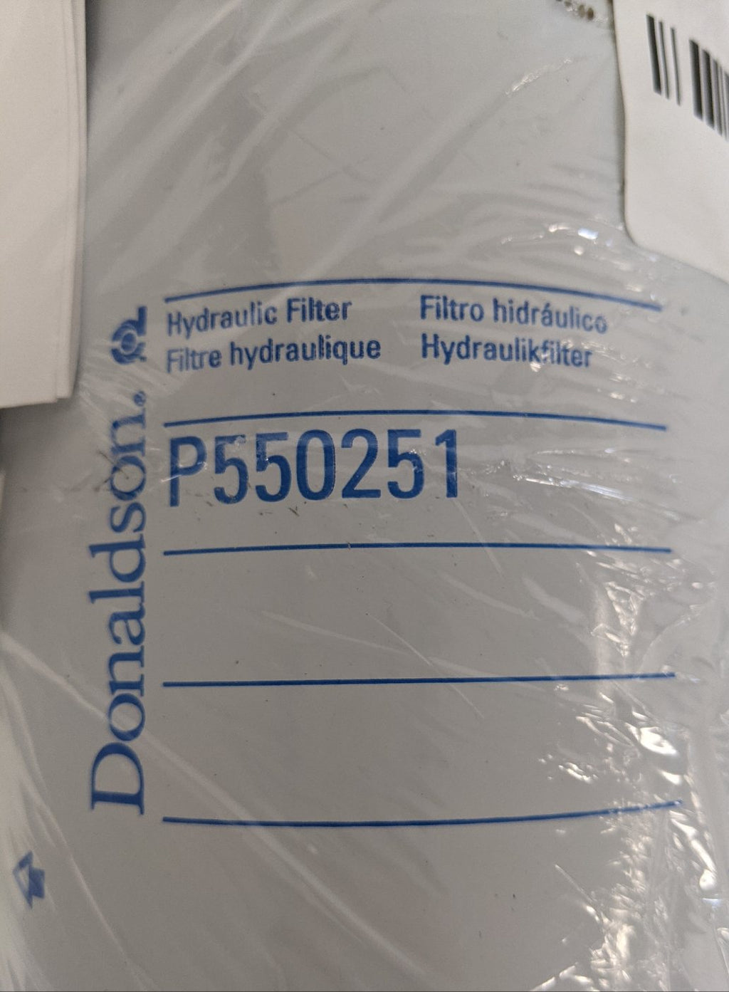 Donaldson Full Flow Oil Hydraulic Spin Filter Assy - P/N: DN P550251