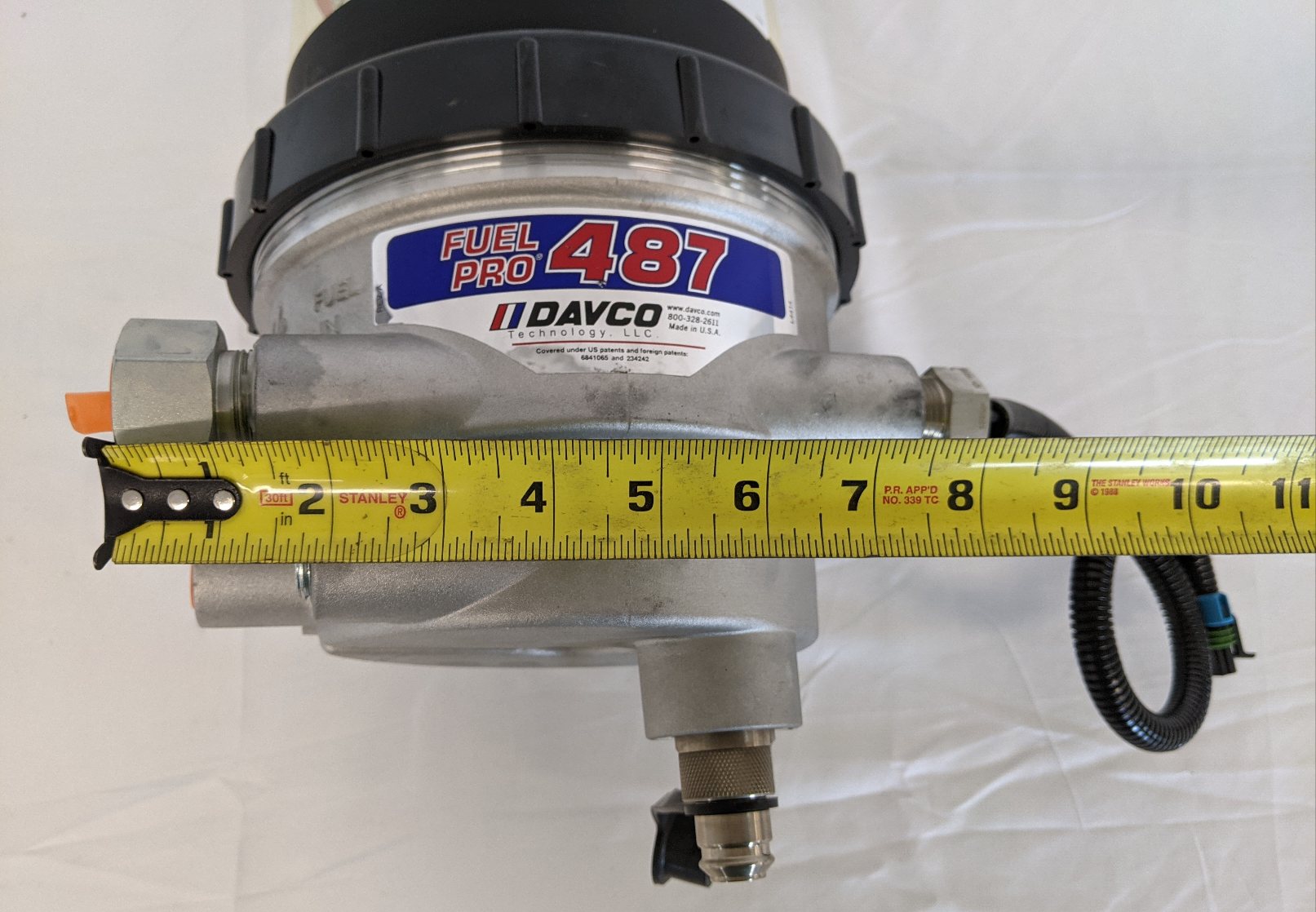 Davco Fuel Pro 487 Black Band Fuel Water Separator - P/N 03-42051-004