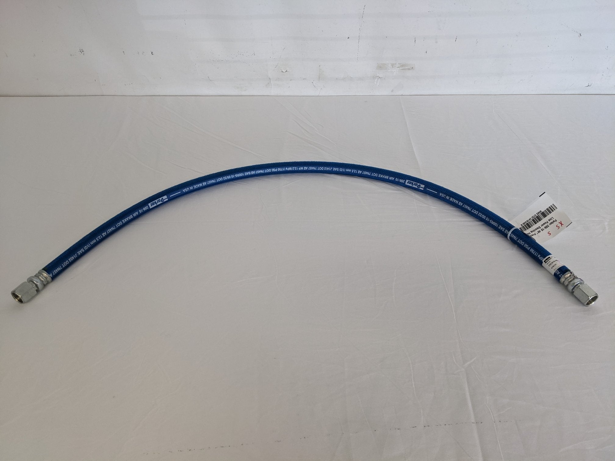 Parker 206-10 48" Pressure Line Power Steering Hose - P/N WWS 5732-3418-048 (8909881770300)