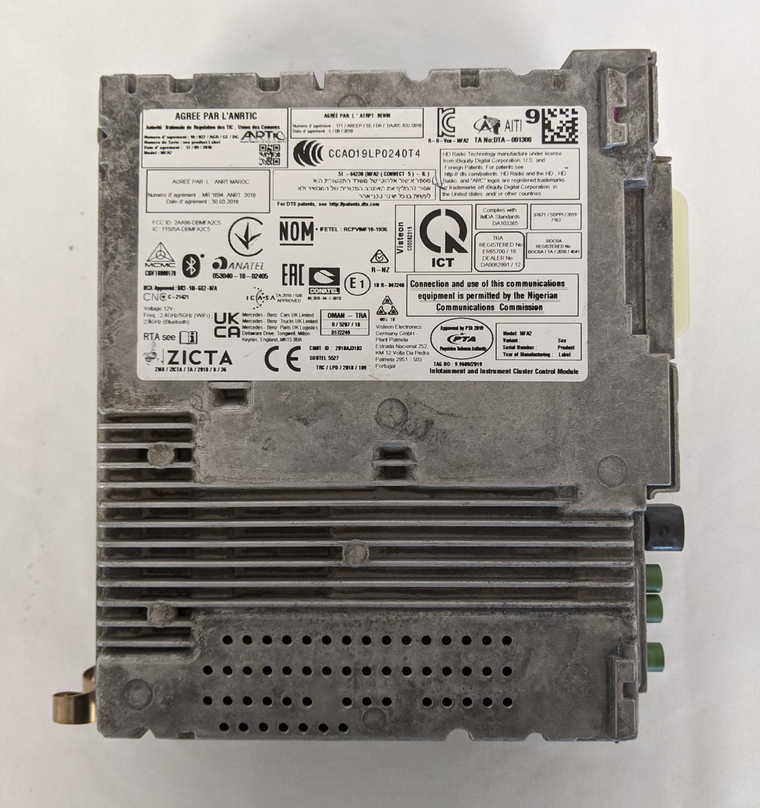 Mercedes Connect Flat Panel Electronic Control Unit  - P/N A 014 446 35 21 (8975908340028)