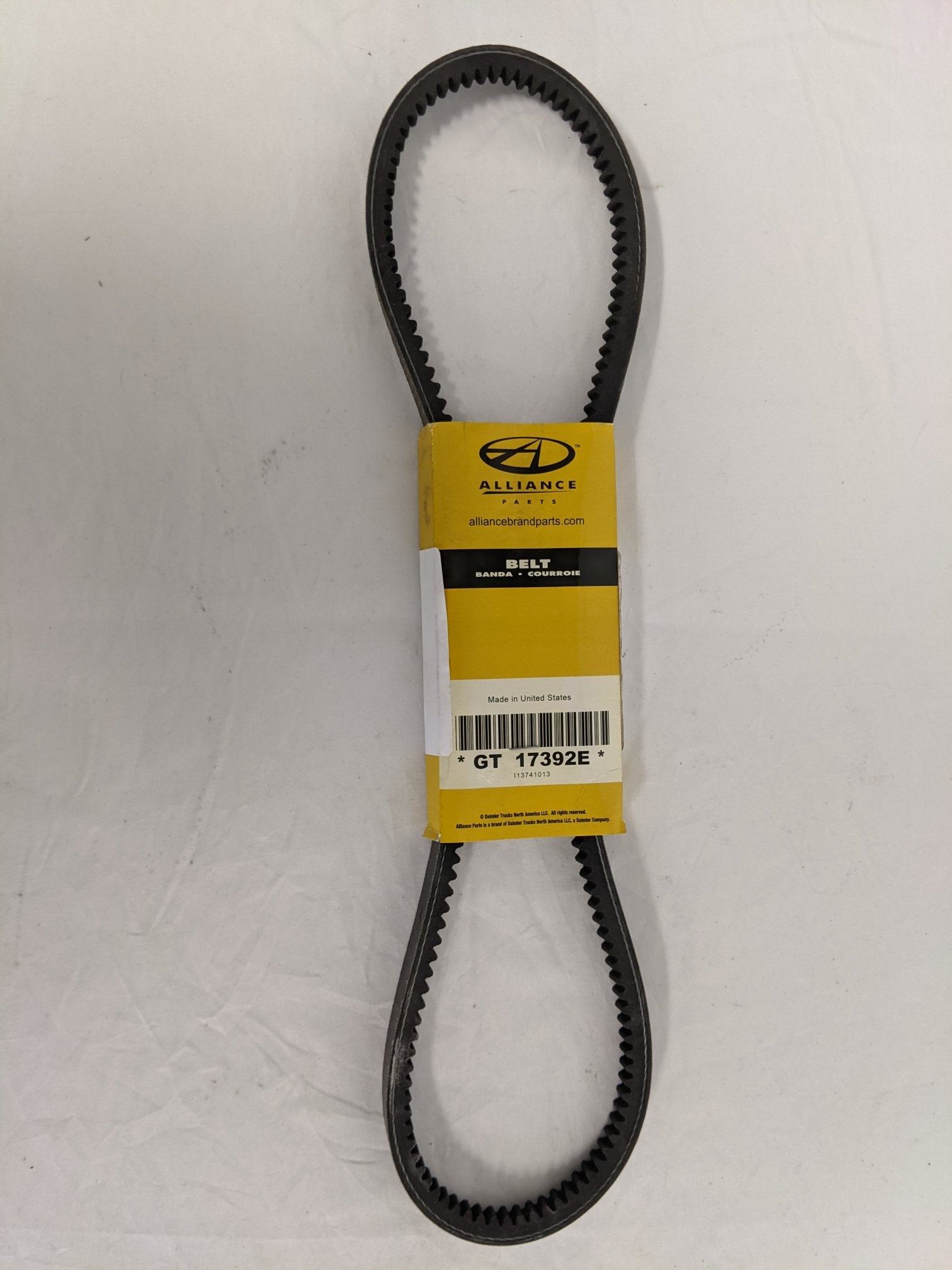 Alliance 17/32" x  39¼" Extended Life V Belt - P/N  GT 17392E (9035137712444)