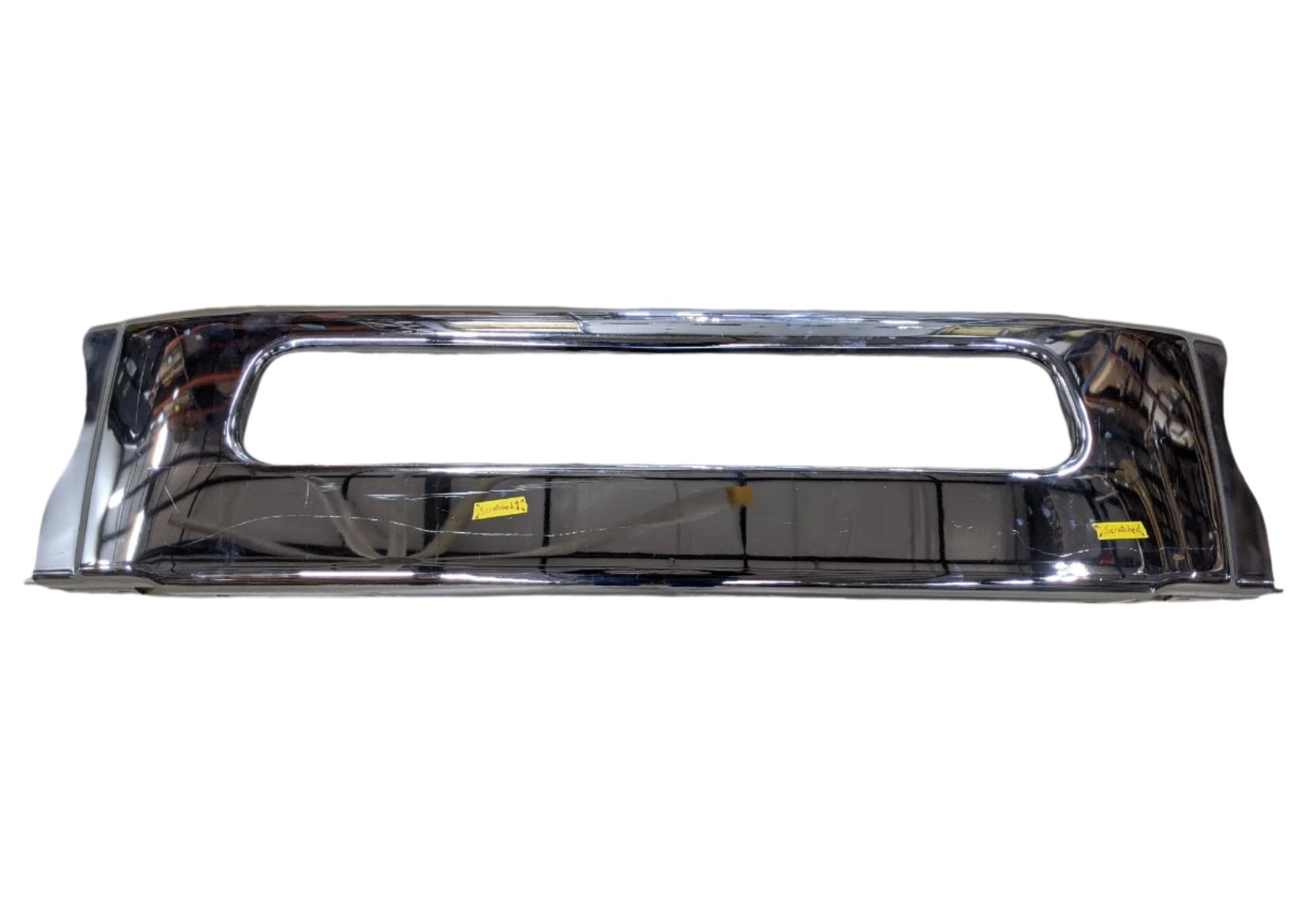 *Scratched* Freightliner M2 w/o License Chrome Center Bumper - P/N A21-28177-001 (9073698210108)