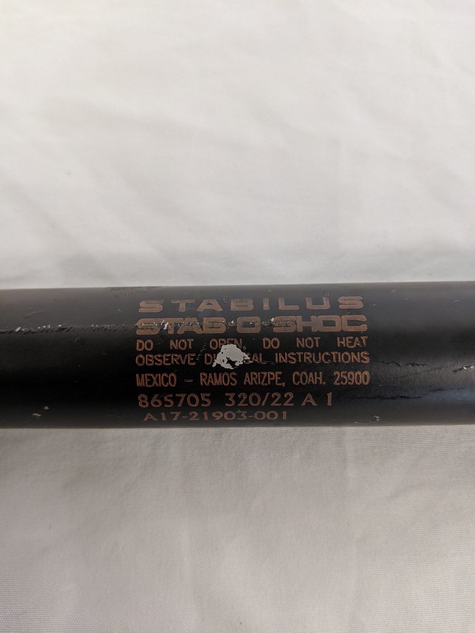 Stabilus Stab-O-Shoc Short EZ Lock Hood Strut - P/N A17-21903-001 (9580047597884)