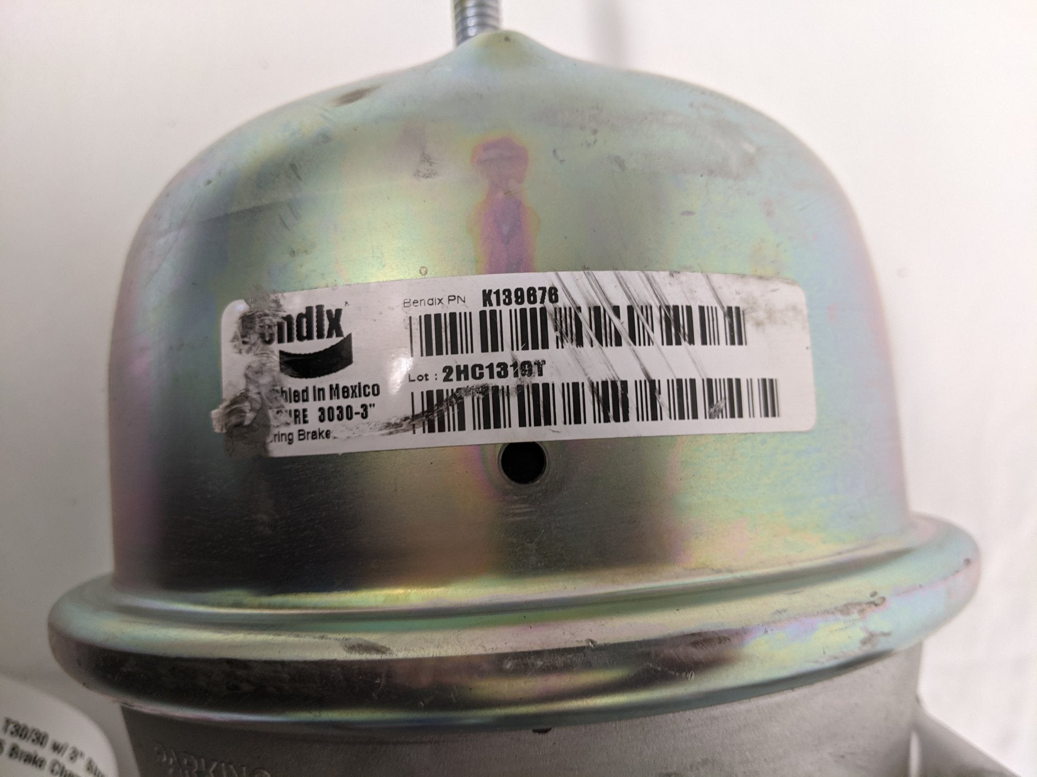 Bendix T30/30 w/ 3" Stroke WC225 Brake Chamber - P/N  K139675 /  K139676 (3975644119126)