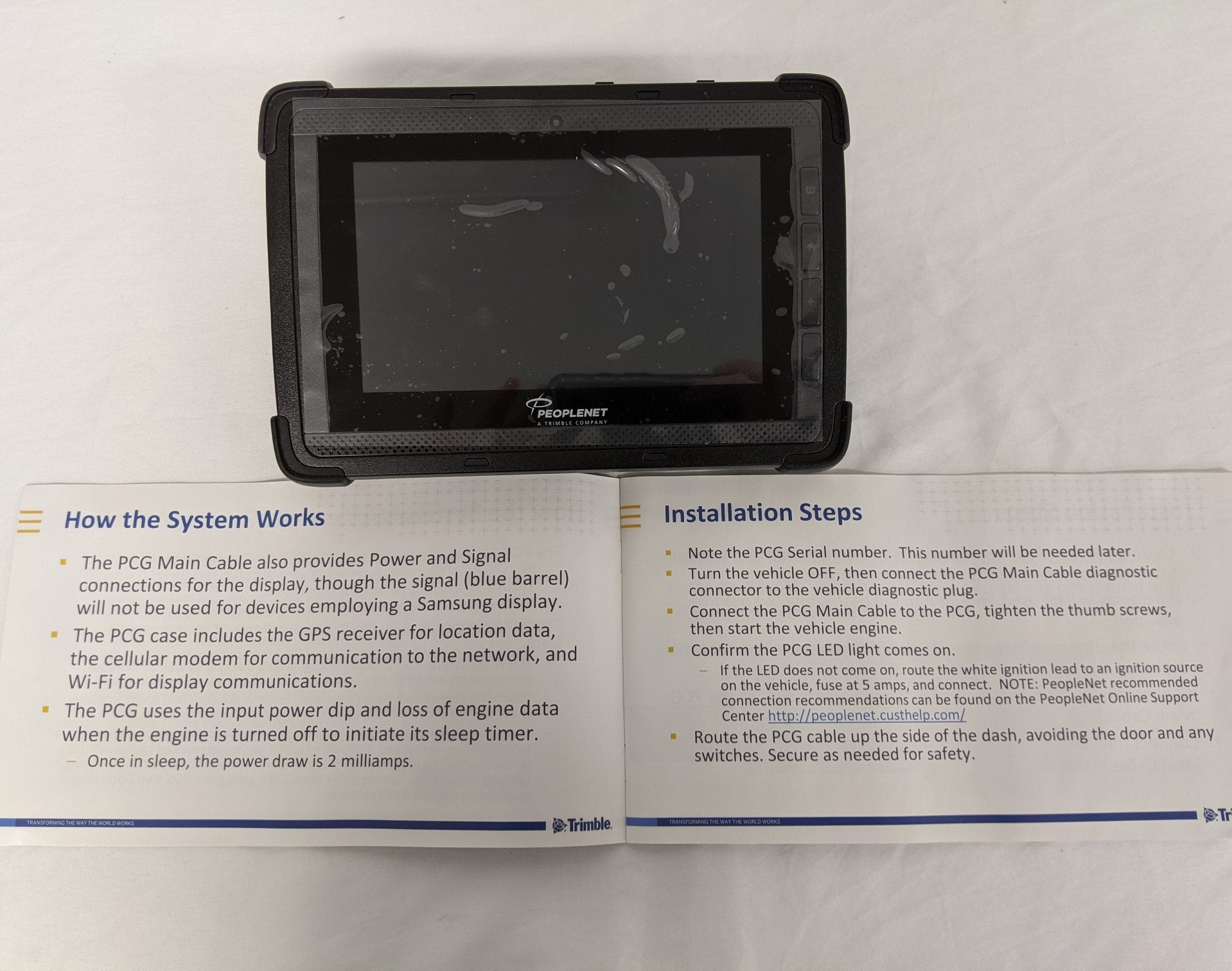 Trimble PeopleNet MS5 Standard 7 Inch Android Display Kit - P/N M-010-0660 (9094847856956)