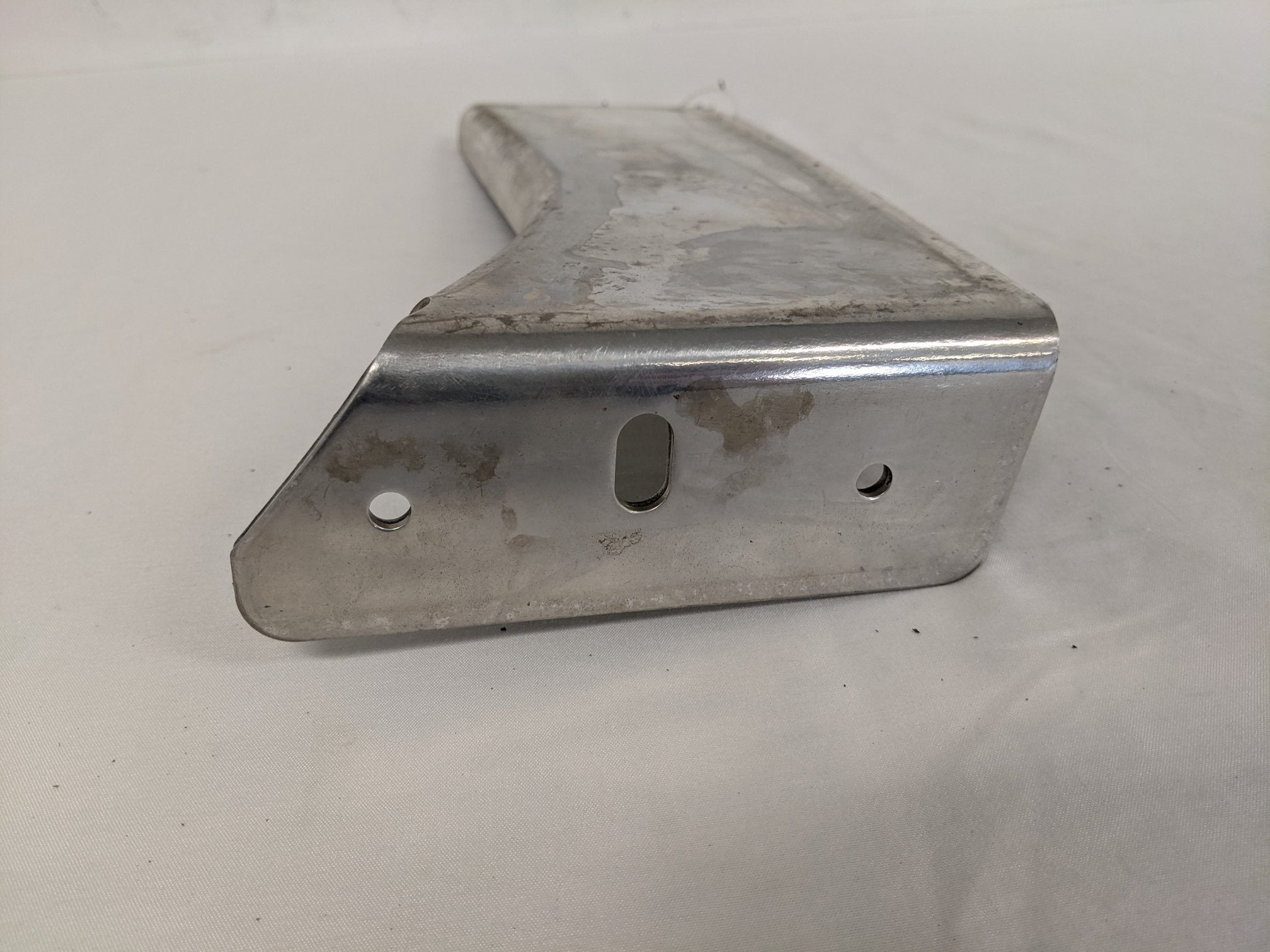 Used FTL 18" x 6" Aftermarket LH Polished Fuel Tank End Plate - P/N 22-45937-005 (9100802916668)