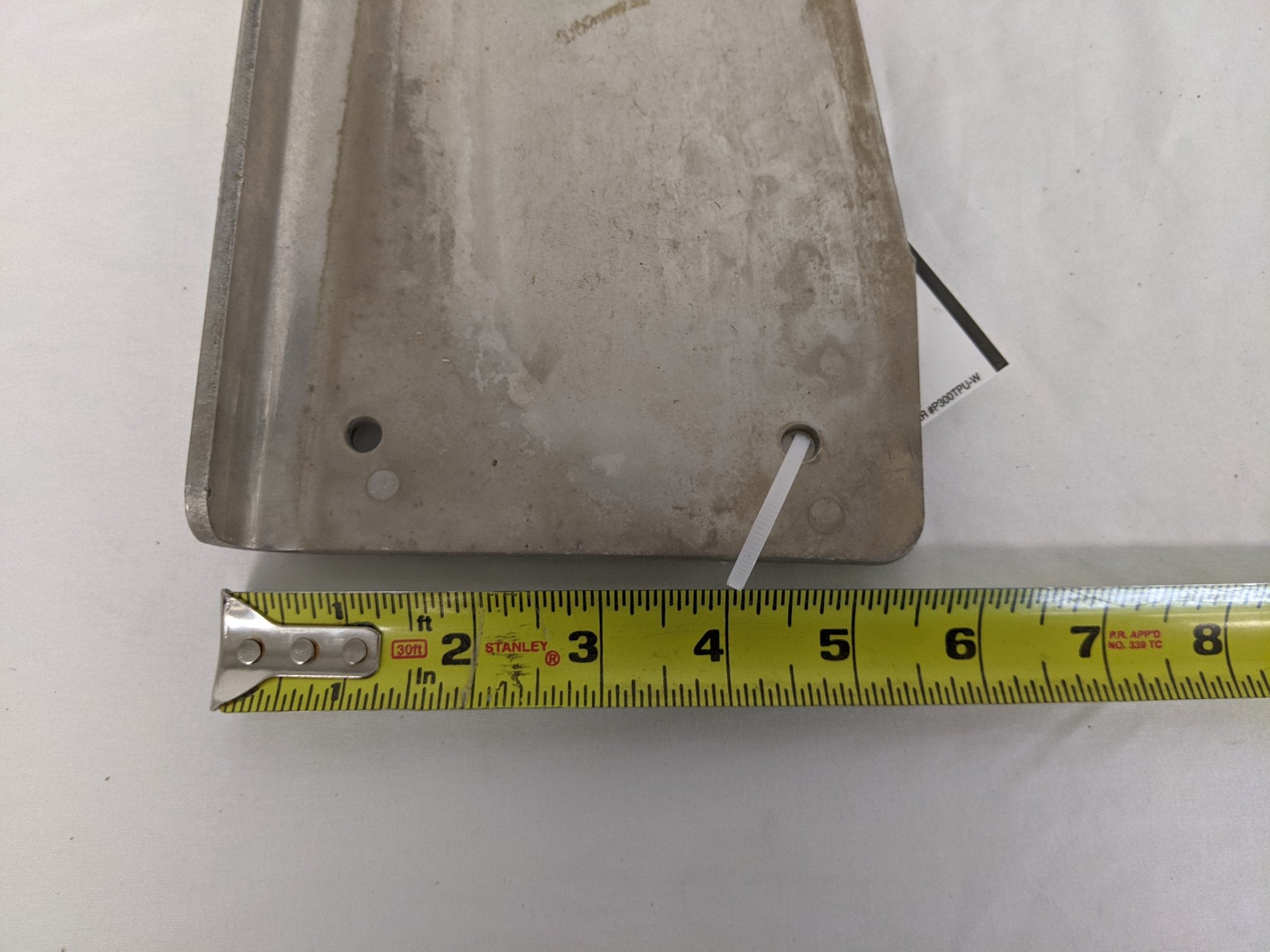 Used FTL 18" x 6" Aftermarket LH Polished Fuel Tank End Plate - P/N 22-45937-005 (9100802916668)